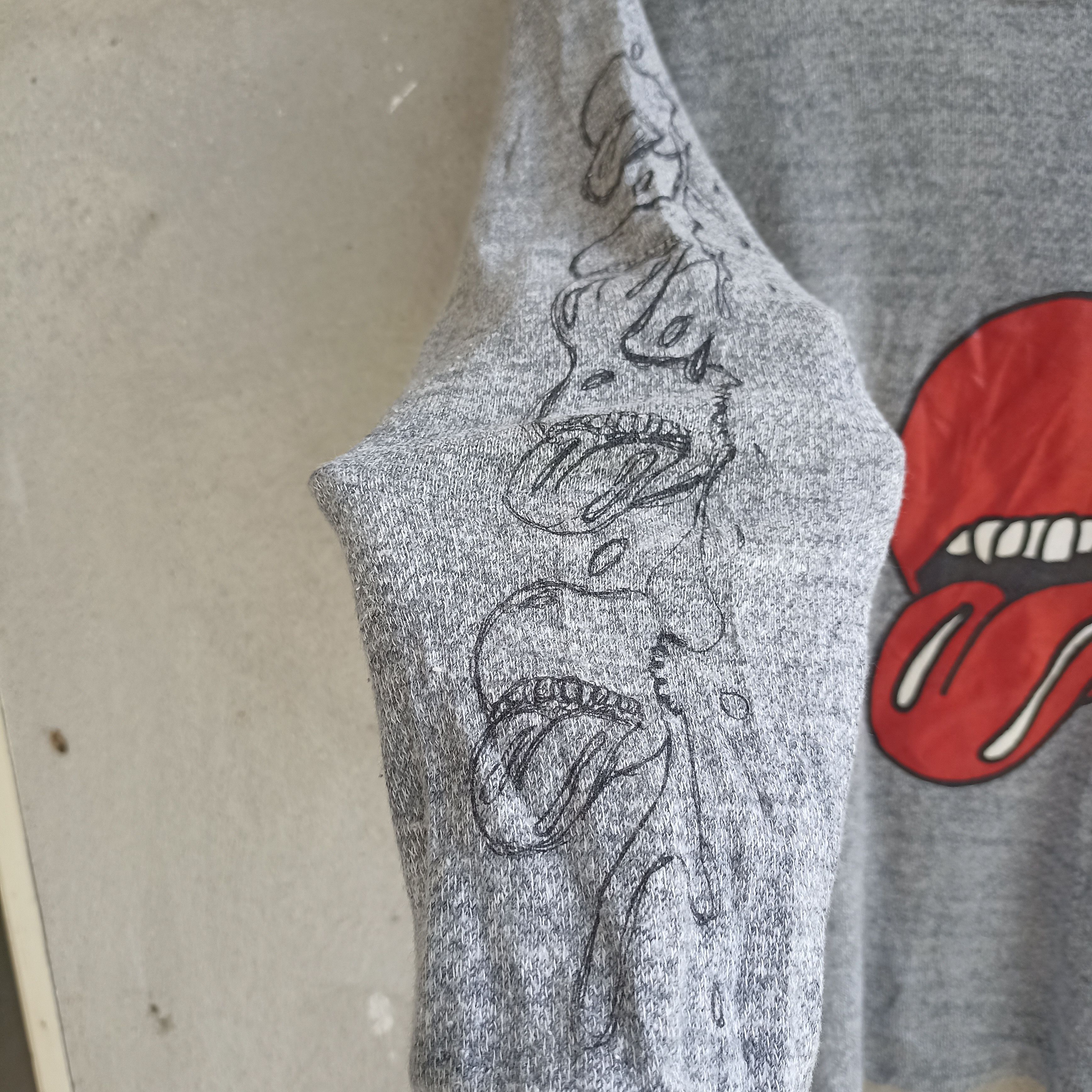Band Tees × Japanese Brand Start Me Up Tongue Apple Long Sleeve Shirt Size M / US 6-8 / IT 42-44 - 10 Thumbnail
