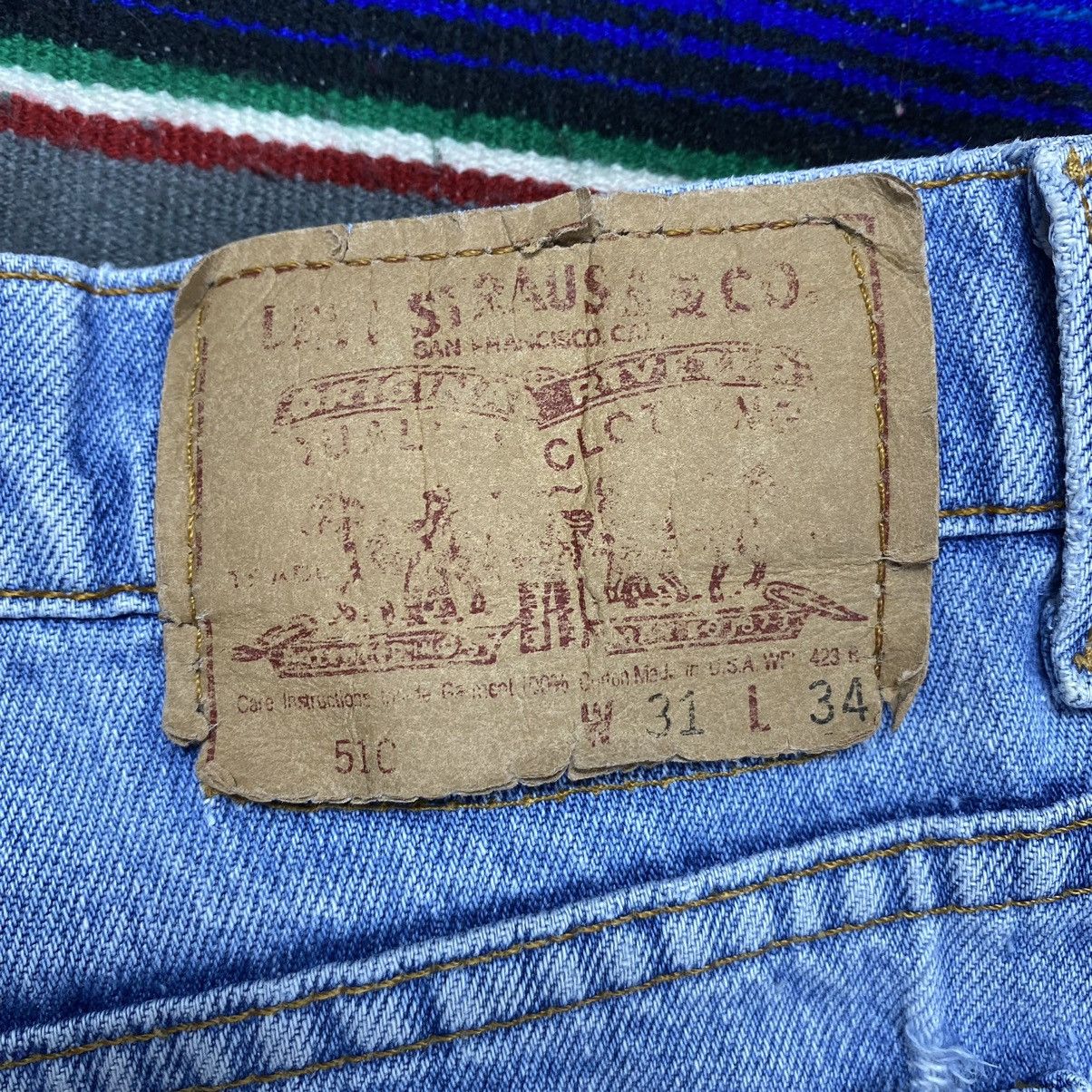 Levi's 🔥Vintage Levi’s 510 Distressed Denim Size US 31 - 21 Thumbnail