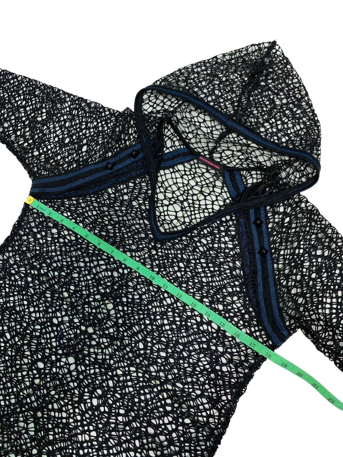 Hysteric Glamour 🔥Insane Design Japanese Brand ALGONQUINS Fish Net Hoodie Size US XS / EU 42 / 0 - 14 Thumbnail