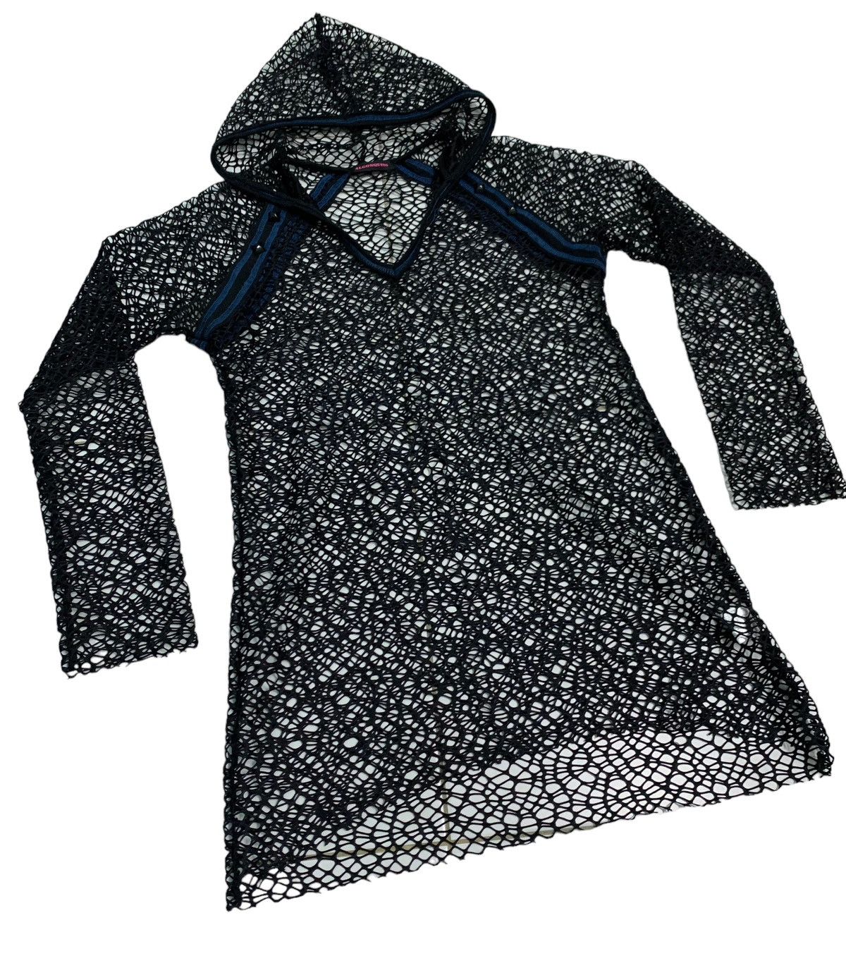 Hysteric Glamour 🔥Insane Design Japanese Brand ALGONQUINS Fish Net Hoodie Size US XS / EU 42 / 0 - 4 Thumbnail