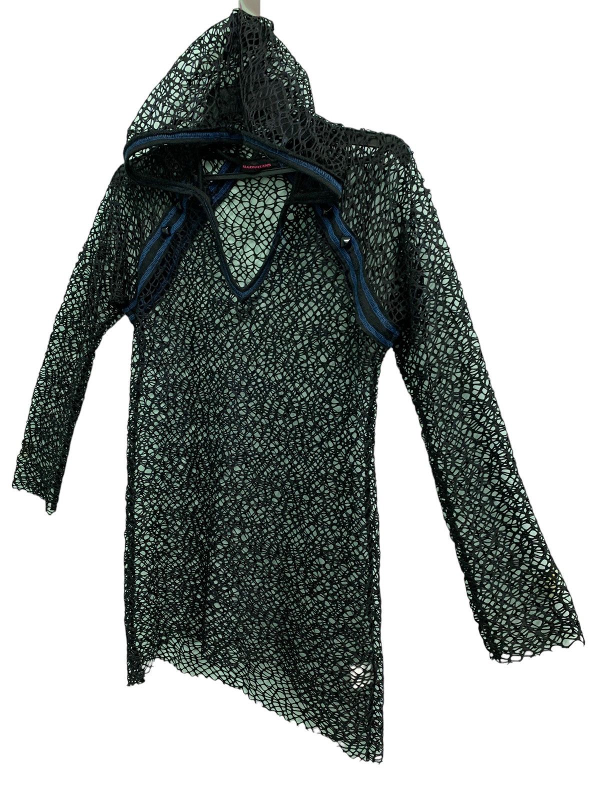 Hysteric Glamour 🔥Insane Design Japanese Brand ALGONQUINS Fish Net Hoodie Size US XS / EU 42 / 0 - 7 Thumbnail