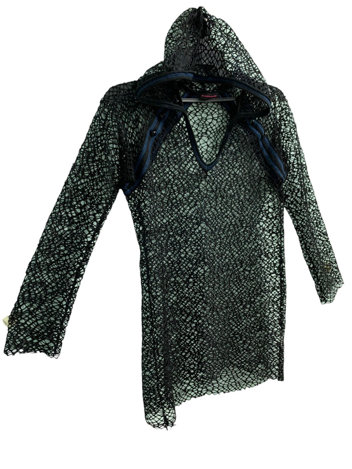 Hysteric Glamour 🔥Insane Design Japanese Brand ALGONQUINS Fish Net Hoodie Size US XS / EU 42 / 0 - 1 Thumbnail