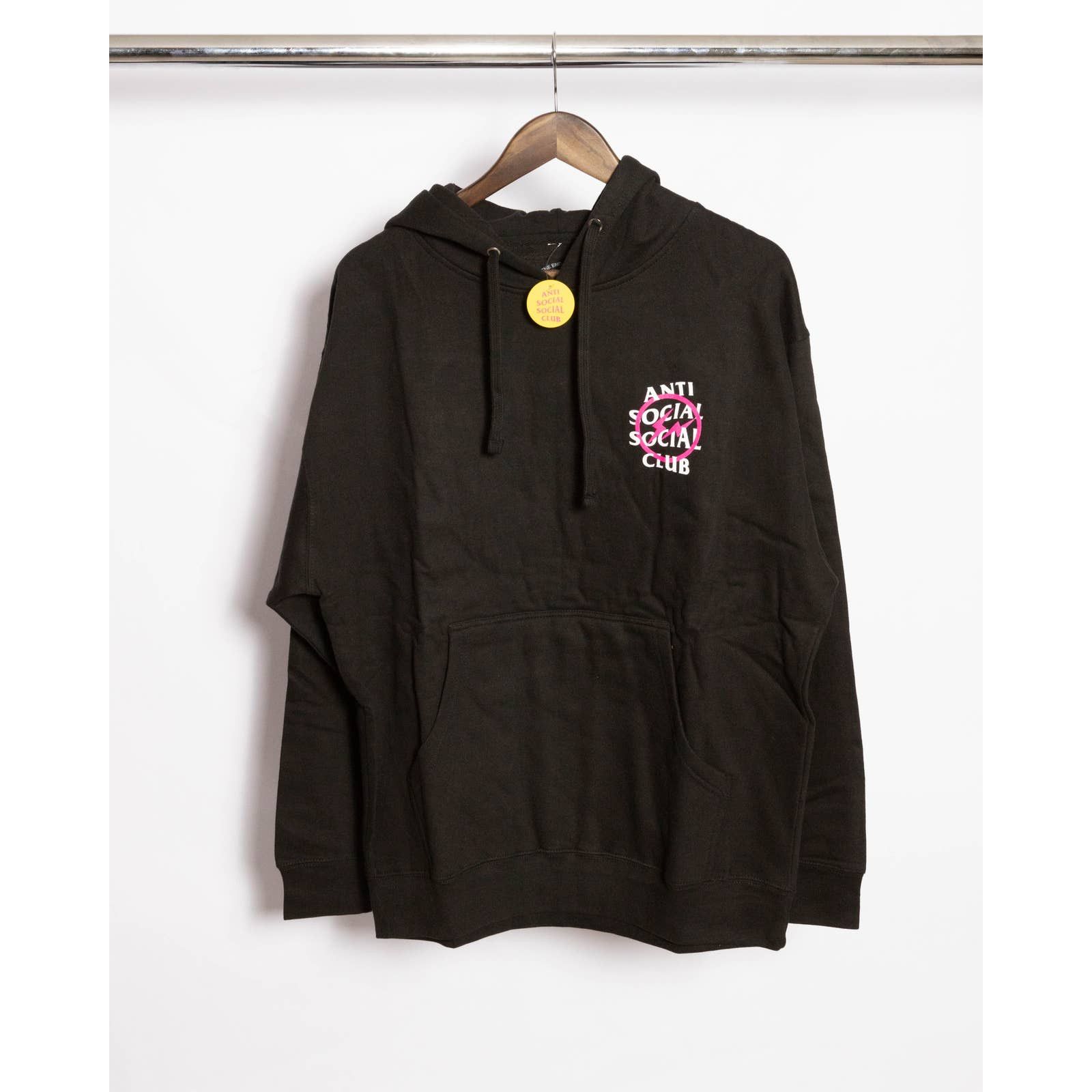 Fragment × ASSC pink Bolt Hoodie XL