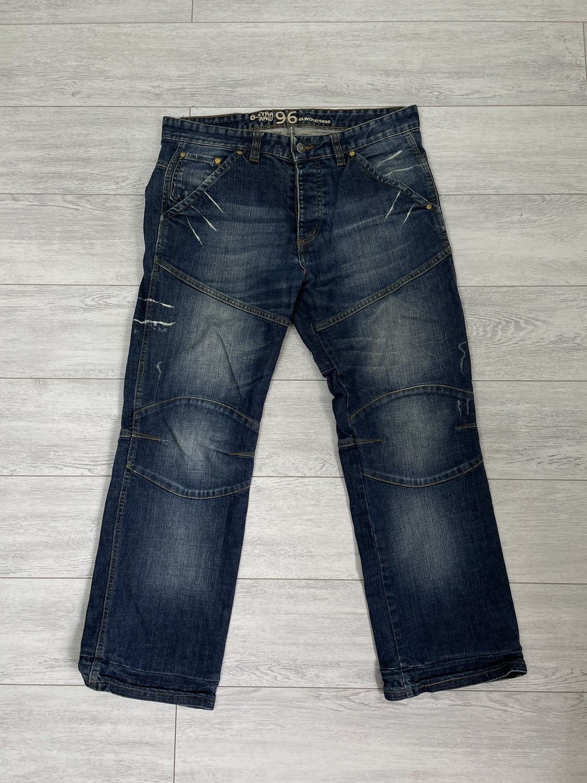G-Star × Japanese Brand Gstar Raw Cargo pants GS 3301 Denim Casual multi pocket Size US 32 / EU 48 - 6 Thumbnail