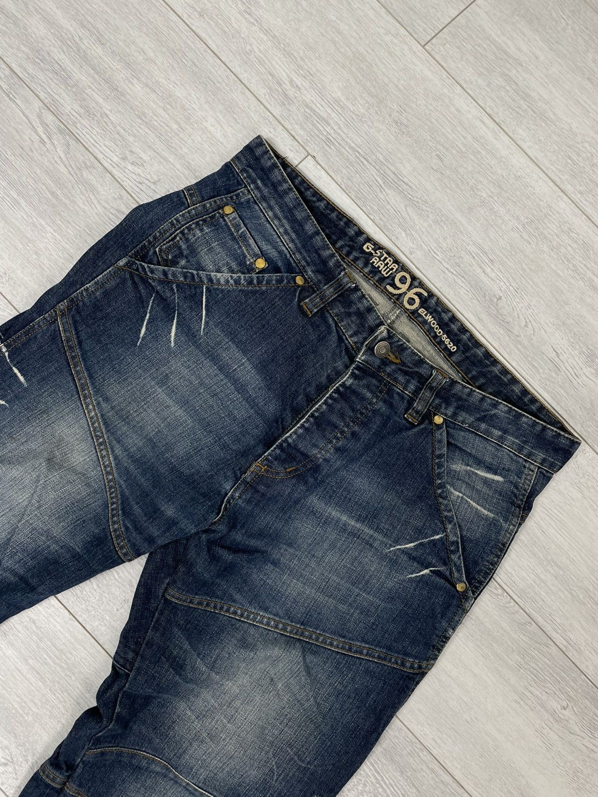 G-Star × Japanese Brand Gstar Raw Cargo pants GS 3301 Denim Casual multi pocket Size US 32 / EU 48 - 7 Thumbnail