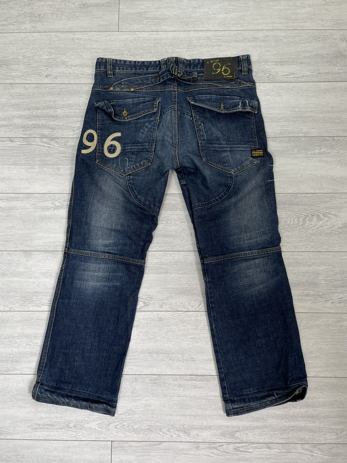 G-Star × Japanese Brand Gstar Raw Cargo pants GS 3301 Denim Casual multi pocket Size US 32 / EU 48 - 2 Thumbnail