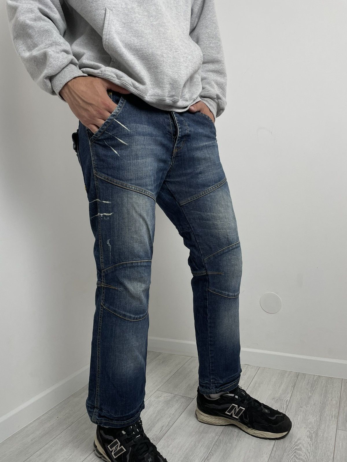 G-Star × Japanese Brand Gstar Raw Cargo pants GS 3301 Denim Casual multi pocket Size US 32 / EU 48 - 4 Thumbnail