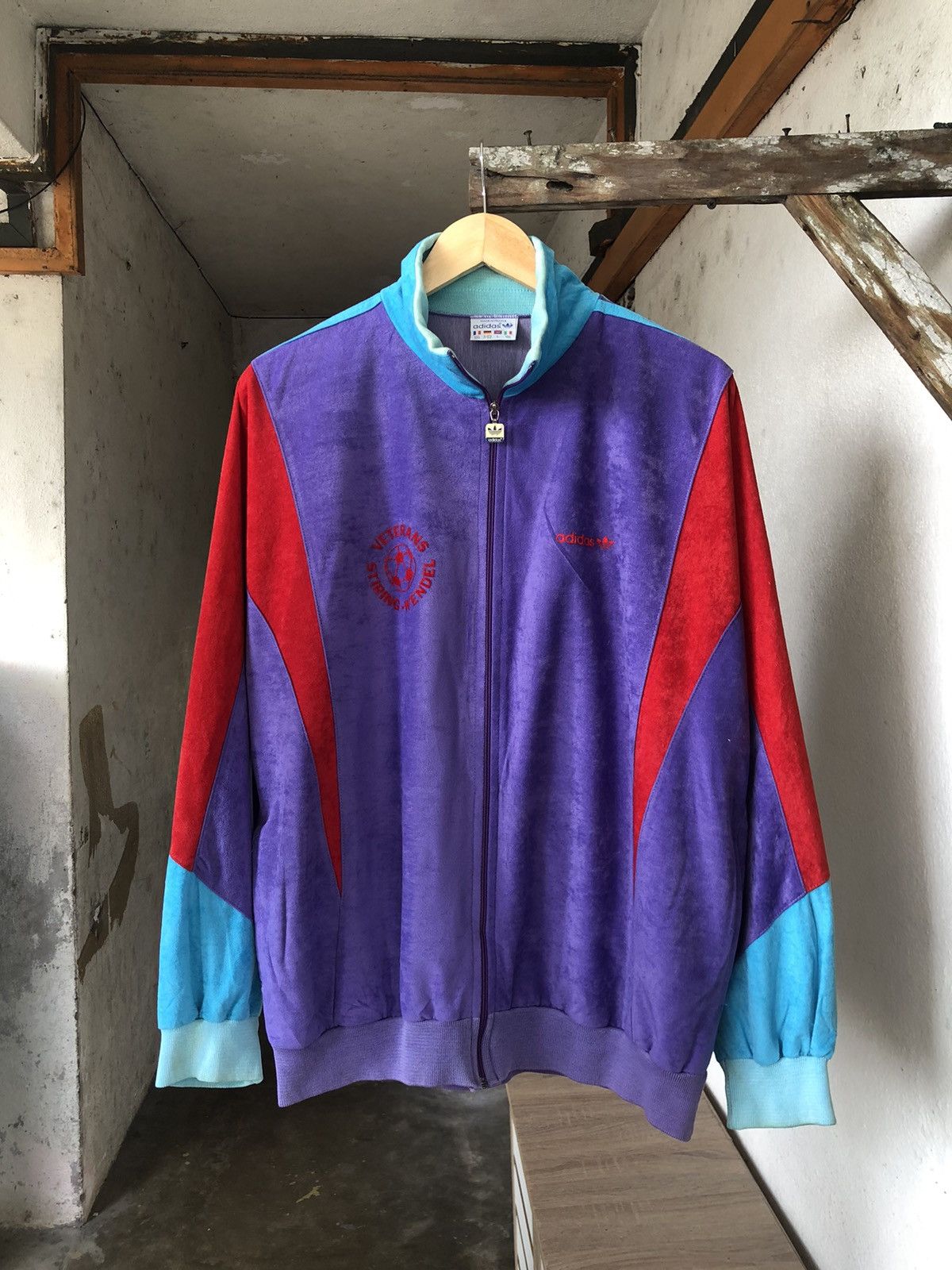 Adidas Rare❗️Vtg 80s Adidas Veterans Stiring Wendel Sweater Size US L / EU 52-54 / 3 - 1 Thumbnail