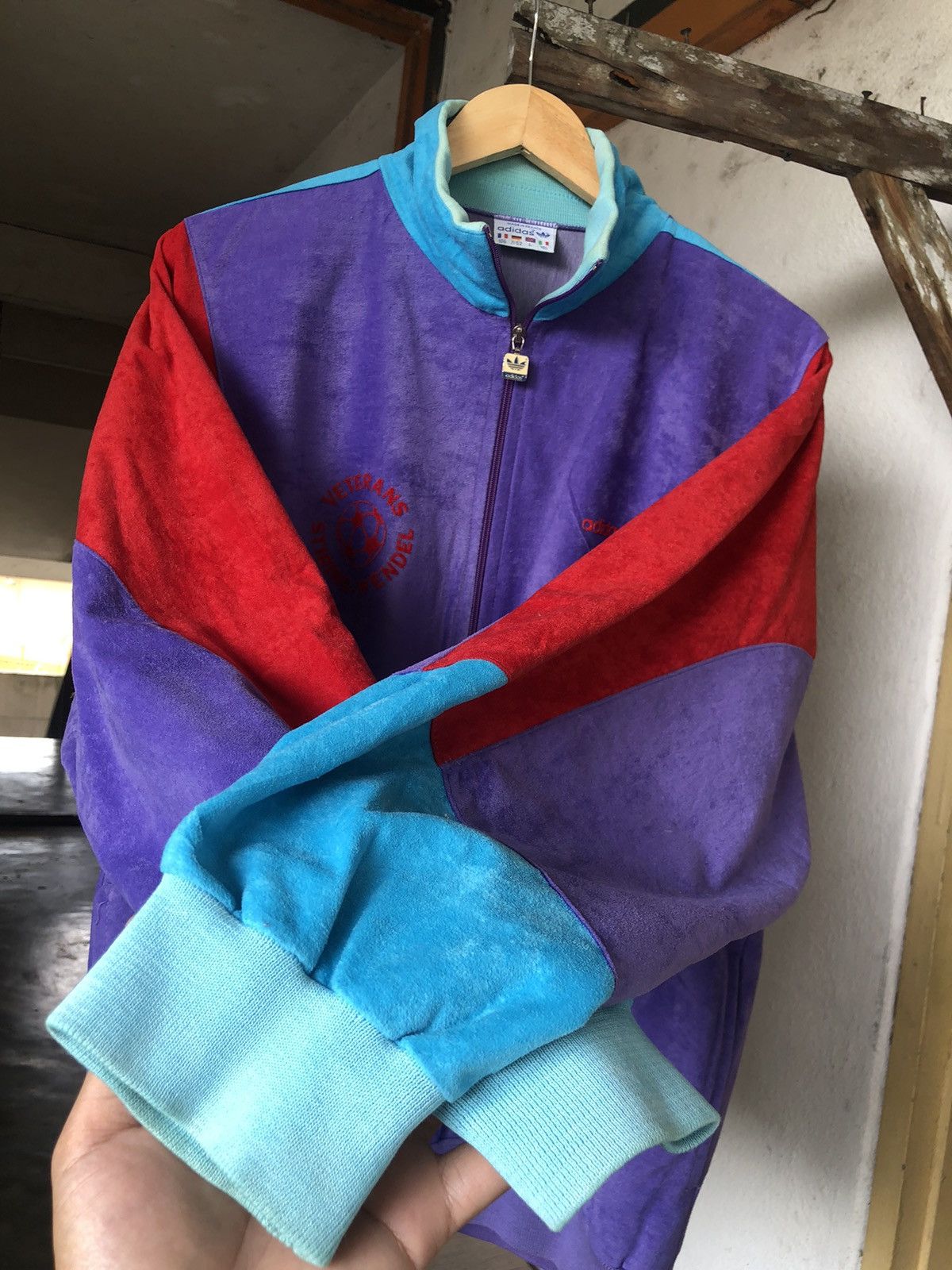Adidas Rare❗️Vtg 80s Adidas Veterans Stiring Wendel Sweater Size US L / EU 52-54 / 3 - 7 Thumbnail