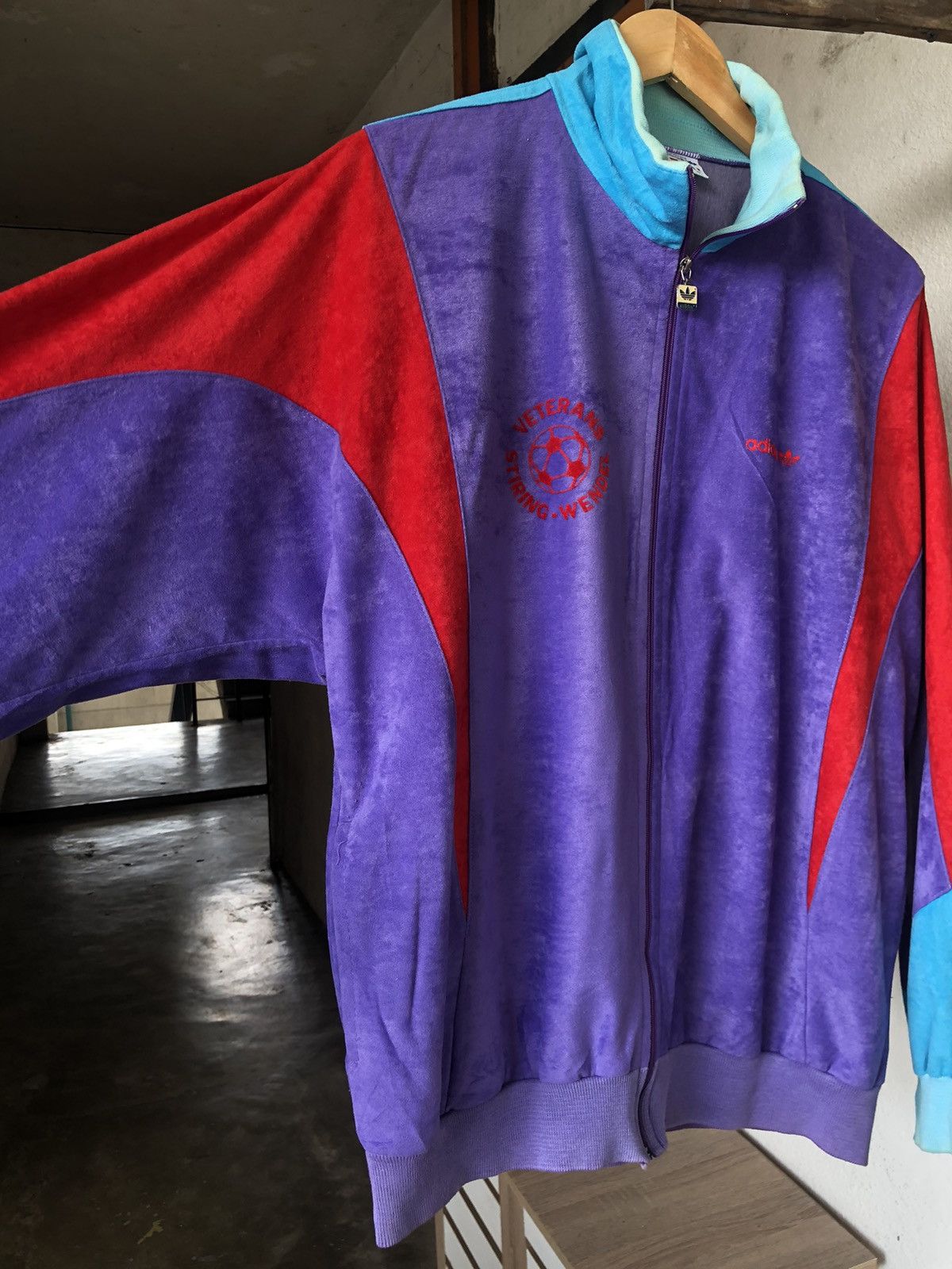 Adidas Rare❗️Vtg 80s Adidas Veterans Stiring Wendel Sweater Size US L / EU 52-54 / 3 - 10 Thumbnail