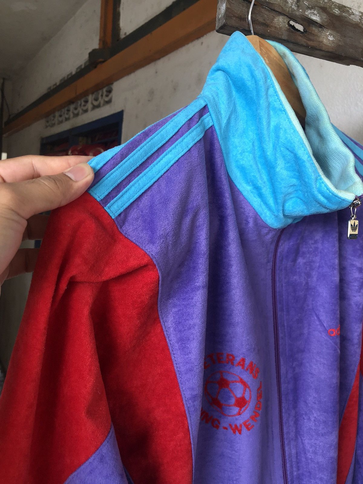Adidas Rare❗️Vtg 80s Adidas Veterans Stiring Wendel Sweater Size US L / EU 52-54 / 3 - 16 Thumbnail