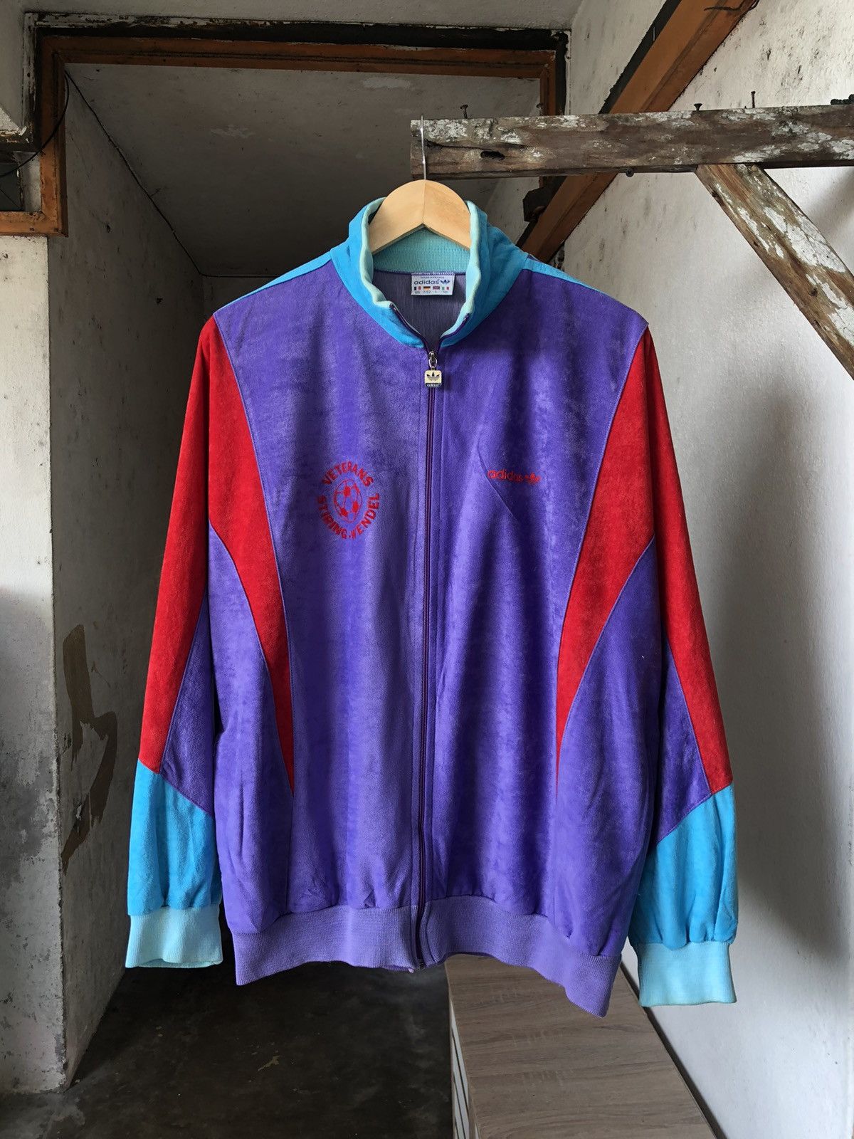 Adidas Rare❗️Vtg 80s Adidas Veterans Stiring Wendel Sweater Size US L / EU 52-54 / 3 - 18 Thumbnail