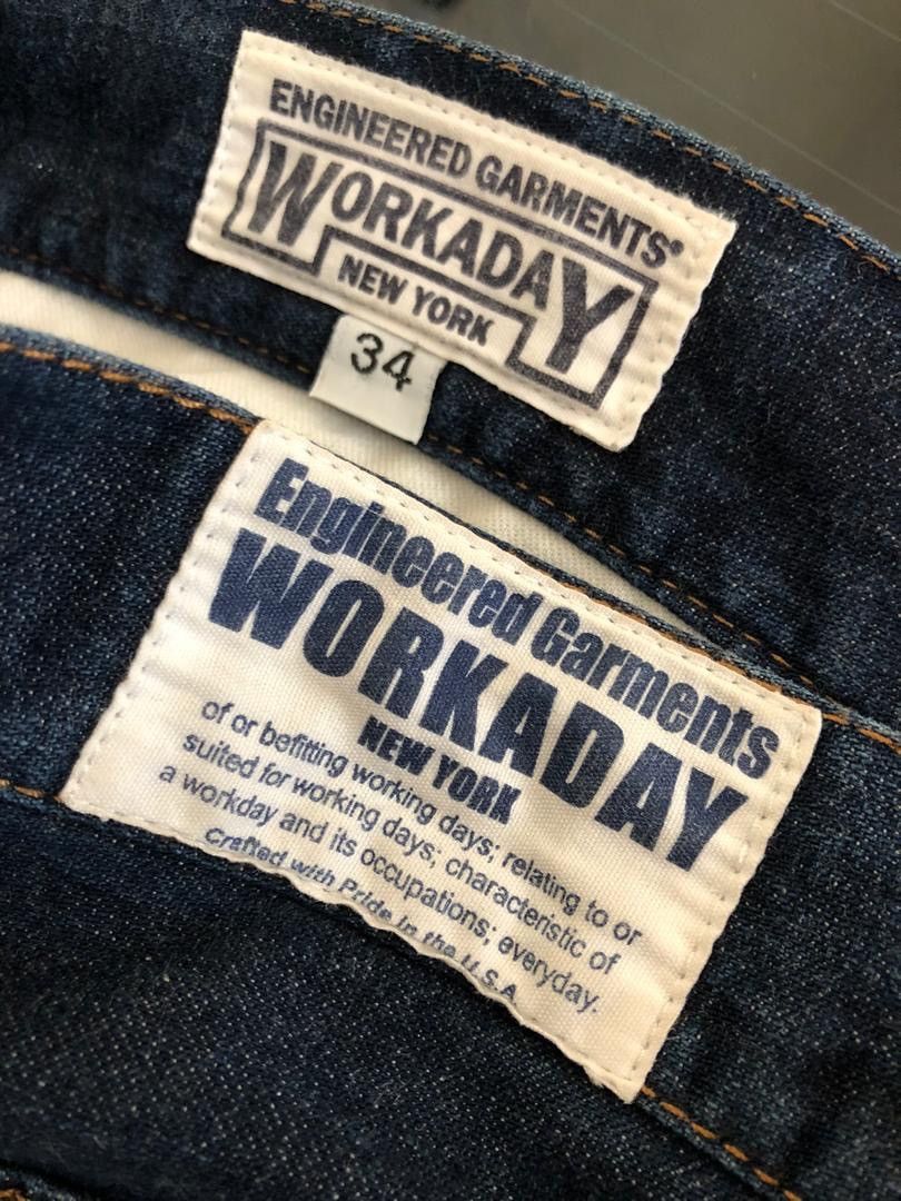 Engineered Garments × Nepenthes EG Made in Usa WORKADAY Selvedge Denim Jeans Size US 33 - 12 Thumbnail