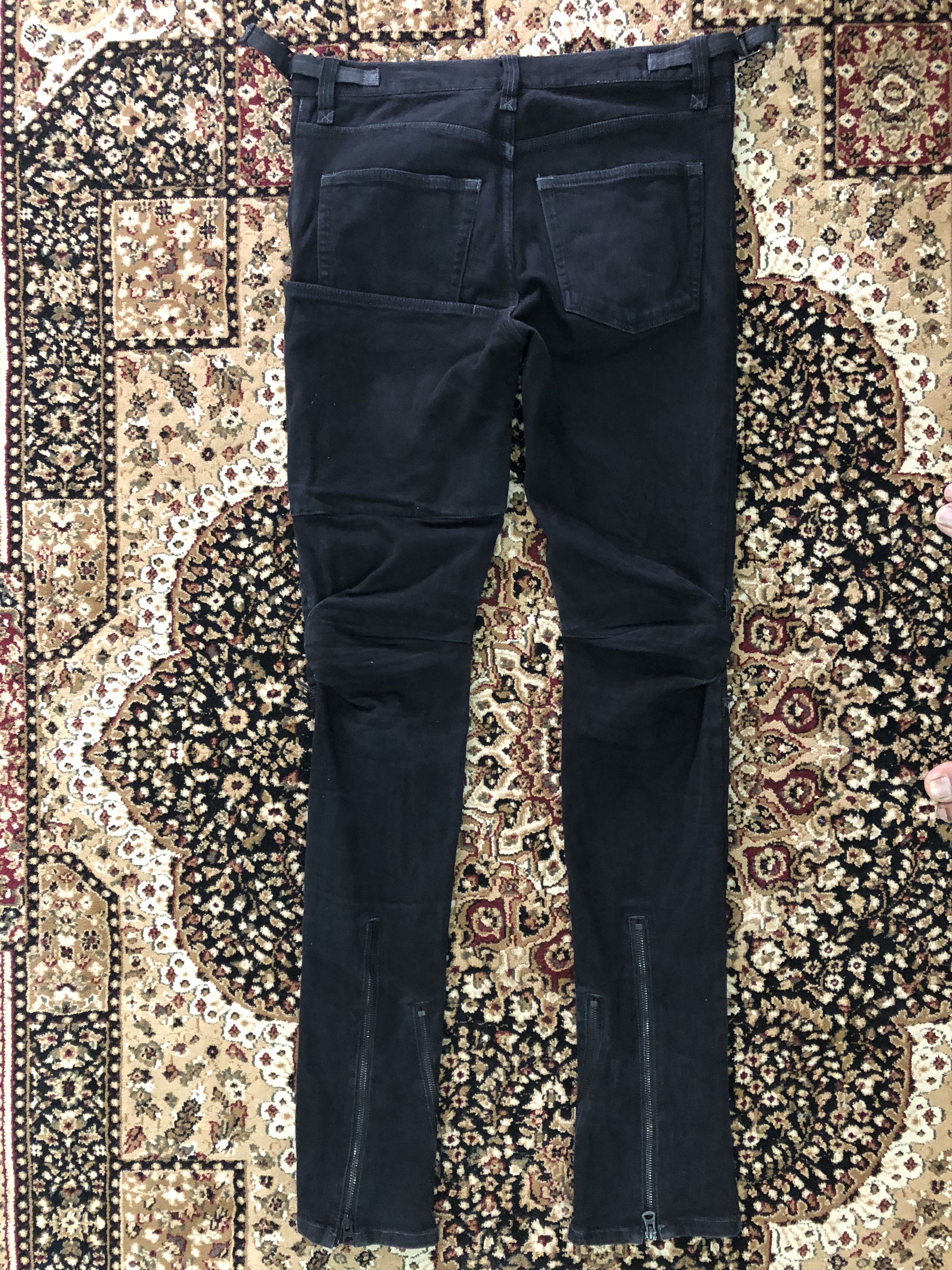 Japanese Brand × Seditionaries Maniac Corp Made in Japan Multi Zipper Black Denim Size US 31 - 2 Thumbnail