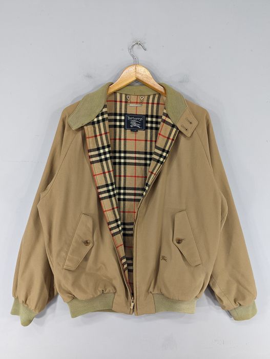 Vintage Burberry Nova Check Harrington 90s Jacket Coat - Momentum