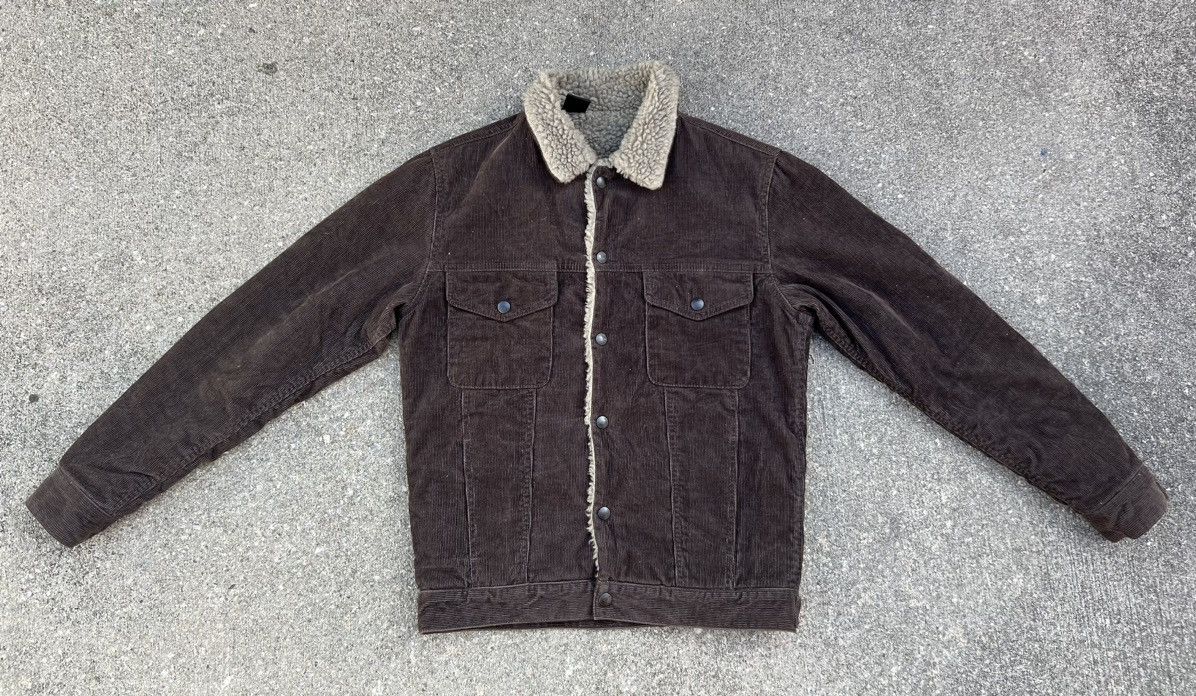 N. Hoolywood Japan Sherpa Lined Corduroy Trucker Jacket