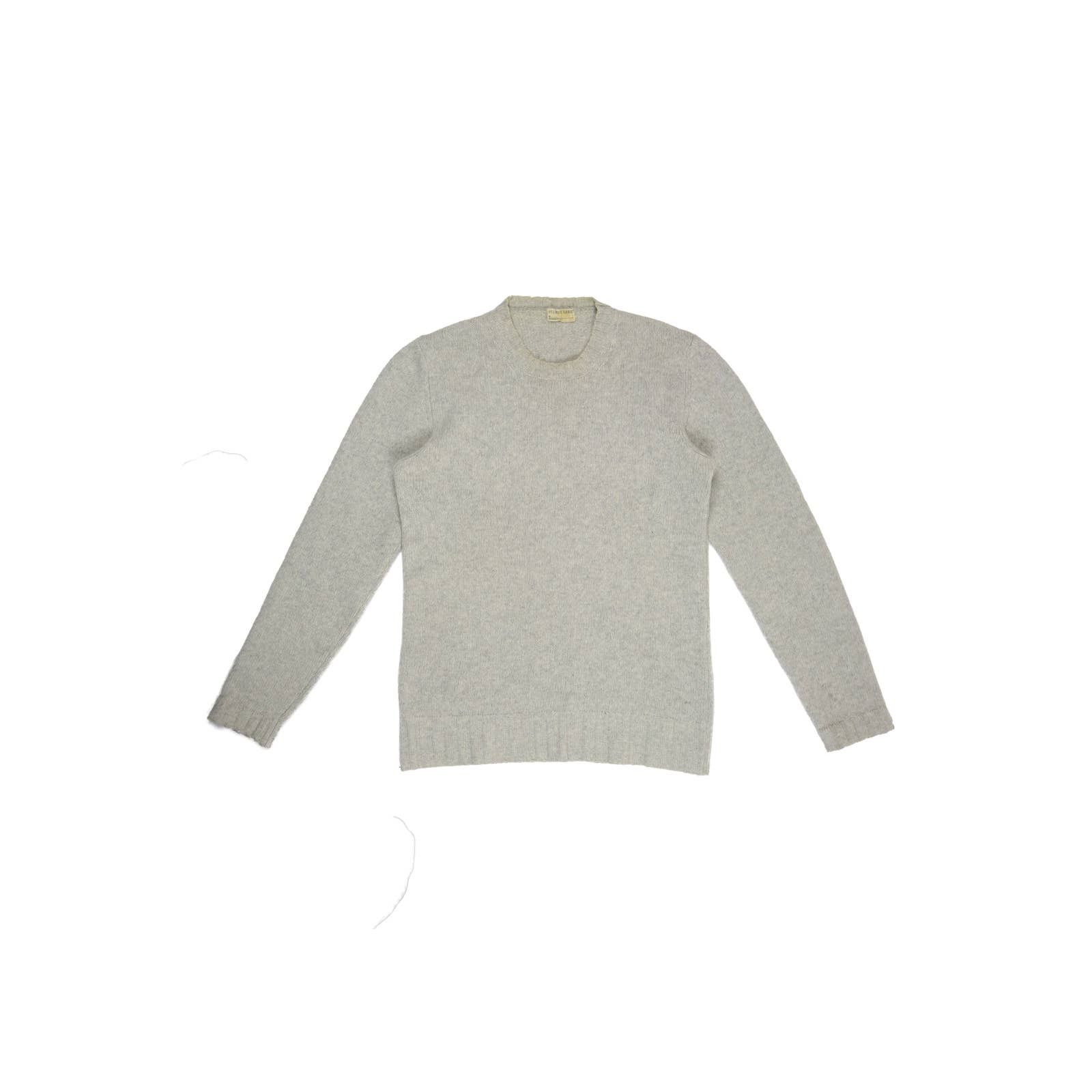 image of Helmut Lang Archive 1999 Wool Knit Sweater in Grey, Men's (Size Small)