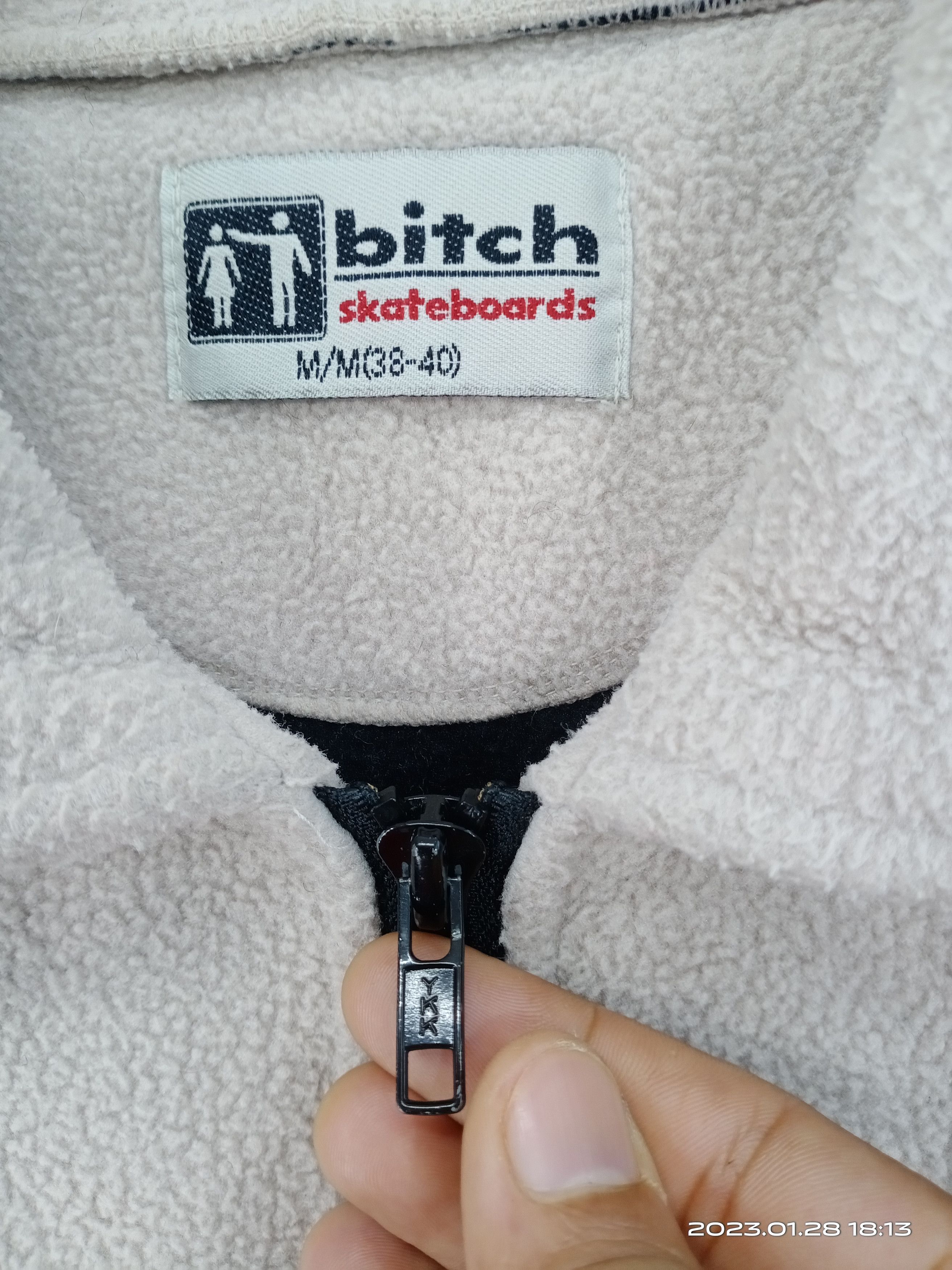 Other 💥Vintage 90s Bitch Skateboarding Fleece Deep Pile Jacket Size US M / EU 48-50 / 2 - 7 Thumbnail