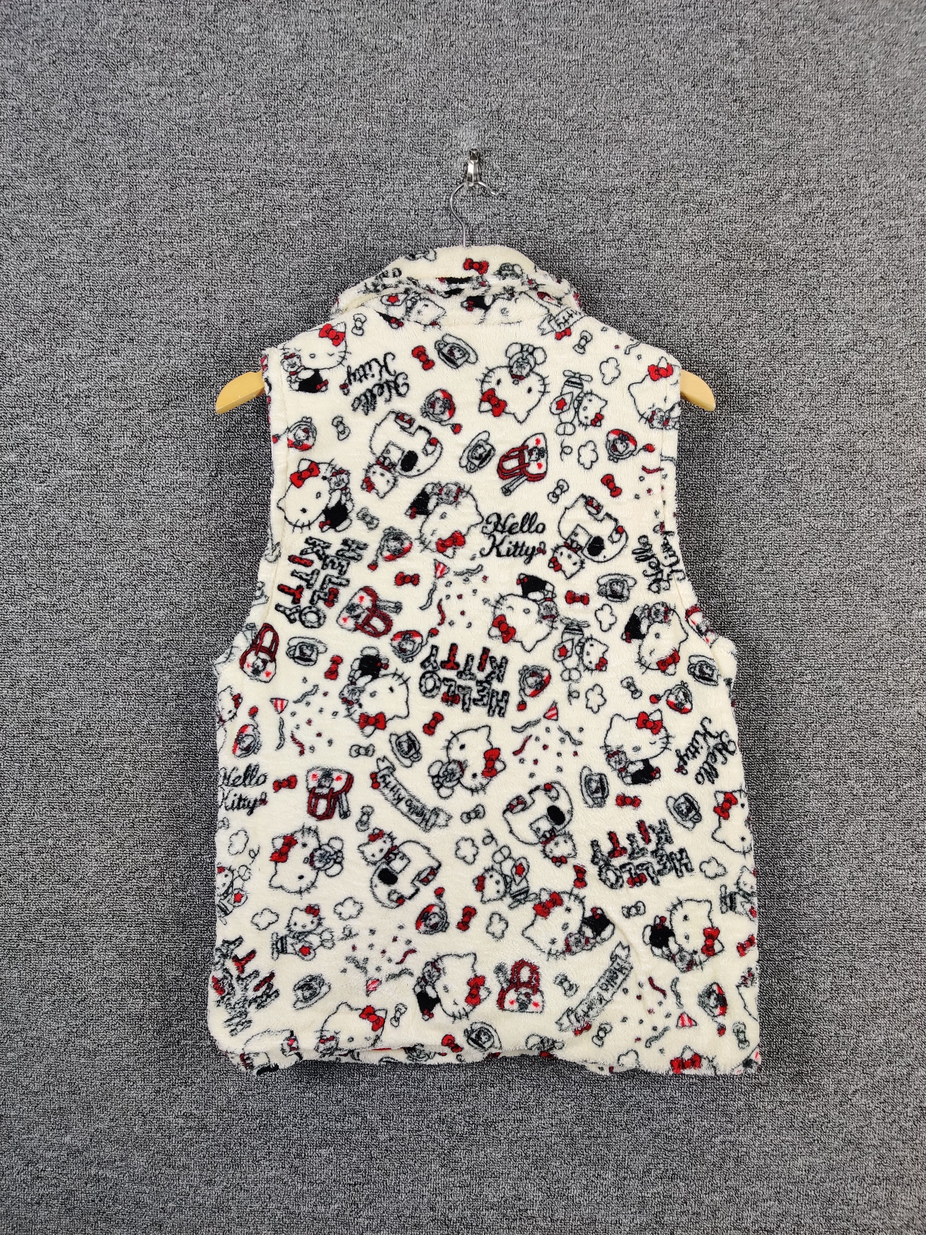 Cartoon Network Vintage Hello Kitty By Sanrio Fulllprint Fleece Vest Size US M / EU 48-50 / 2 - 5 Thumbnail