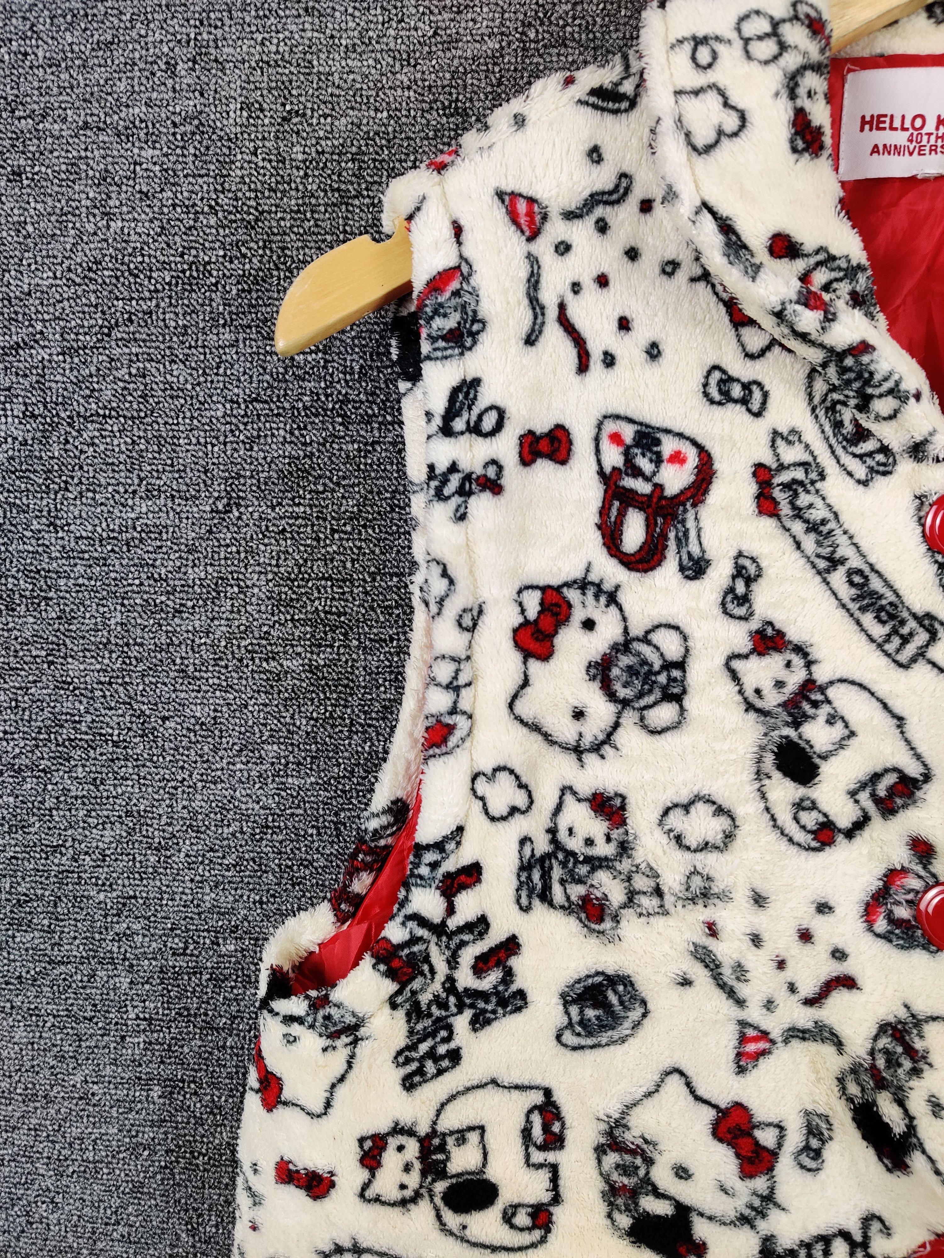 Cartoon Network Vintage Hello Kitty By Sanrio Fulllprint Fleece Vest Size US M / EU 48-50 / 2 - 4 Thumbnail