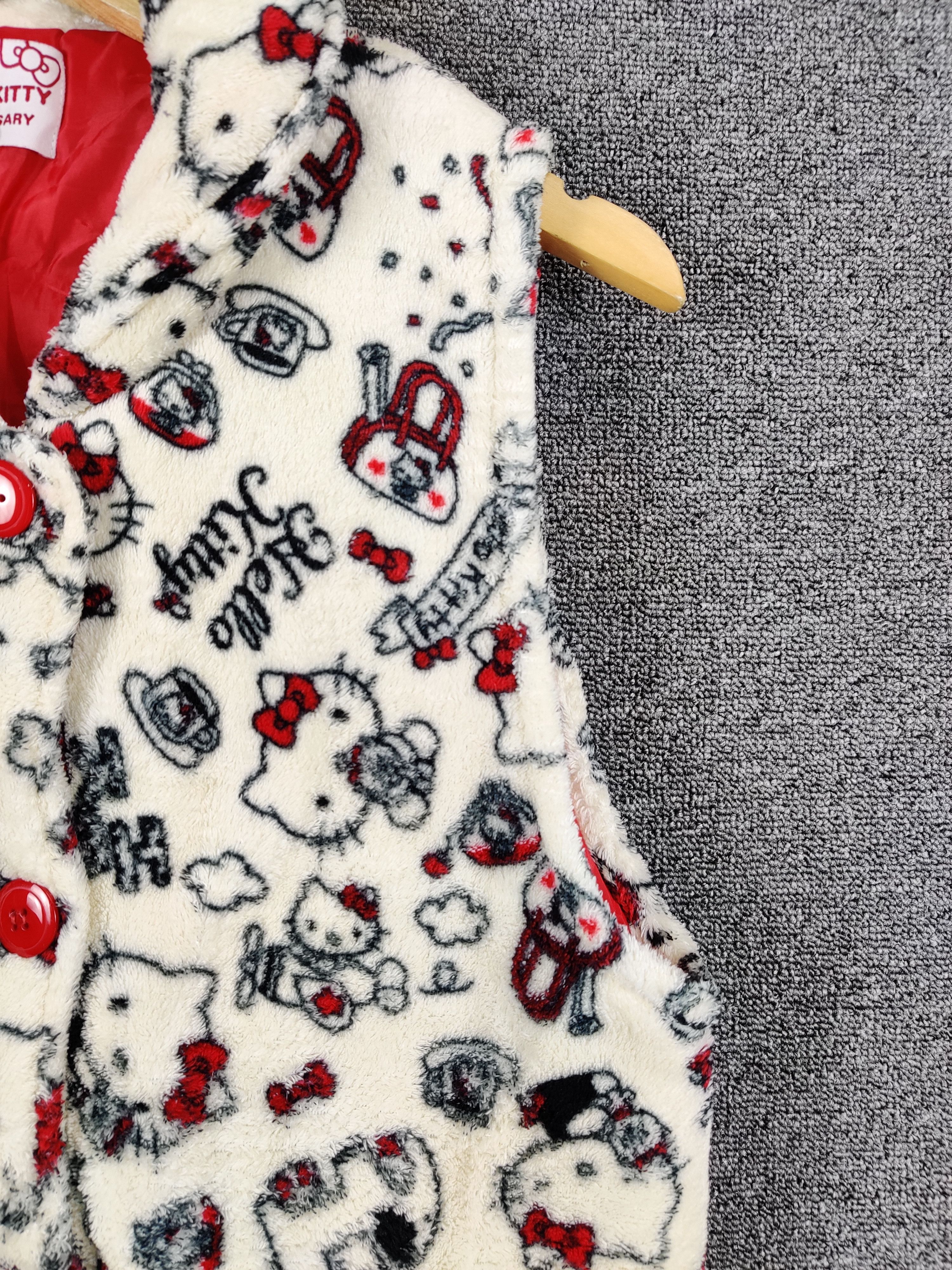 Cartoon Network Vintage Hello Kitty By Sanrio Fulllprint Fleece Vest Size US M / EU 48-50 / 2 - 3 Thumbnail