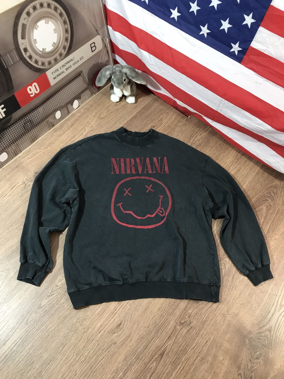 Nirvana × Vintage Nirvana vintage sweatshirt Smiley Size US L / EU 52-54 / 3 - 1 Thumbnail