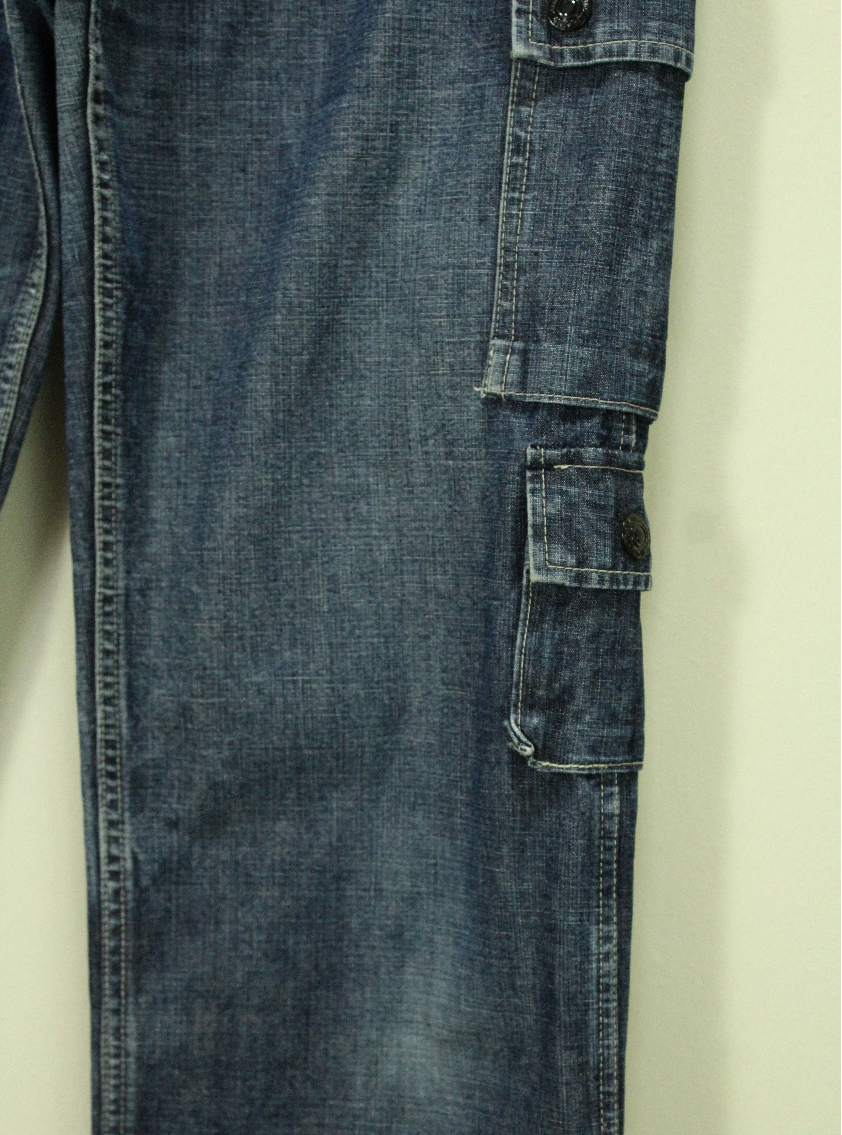 Evisu × Johnbull × Orslow JOHN BULL Denim Cargo Utility Parachute Soldiers Size US 30 / EU 46 - 5 Thumbnail