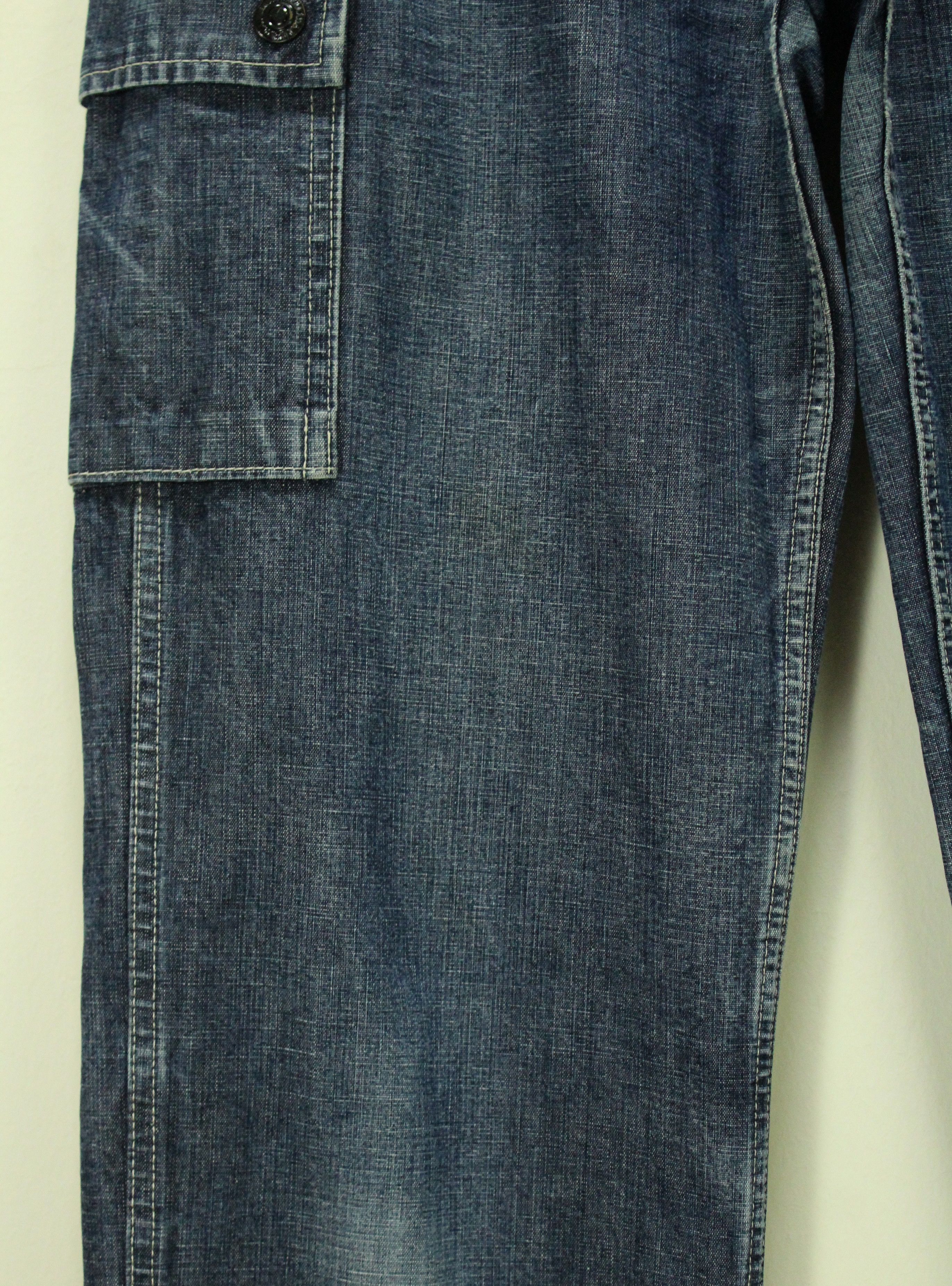 Evisu × Johnbull × Orslow JOHN BULL Denim Cargo Utility Parachute Soldiers Size US 30 / EU 46 - 7 Thumbnail
