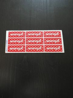 Supreme cdg outlet box logo sticker