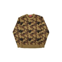 Supreme Camo Sweater | Grailed