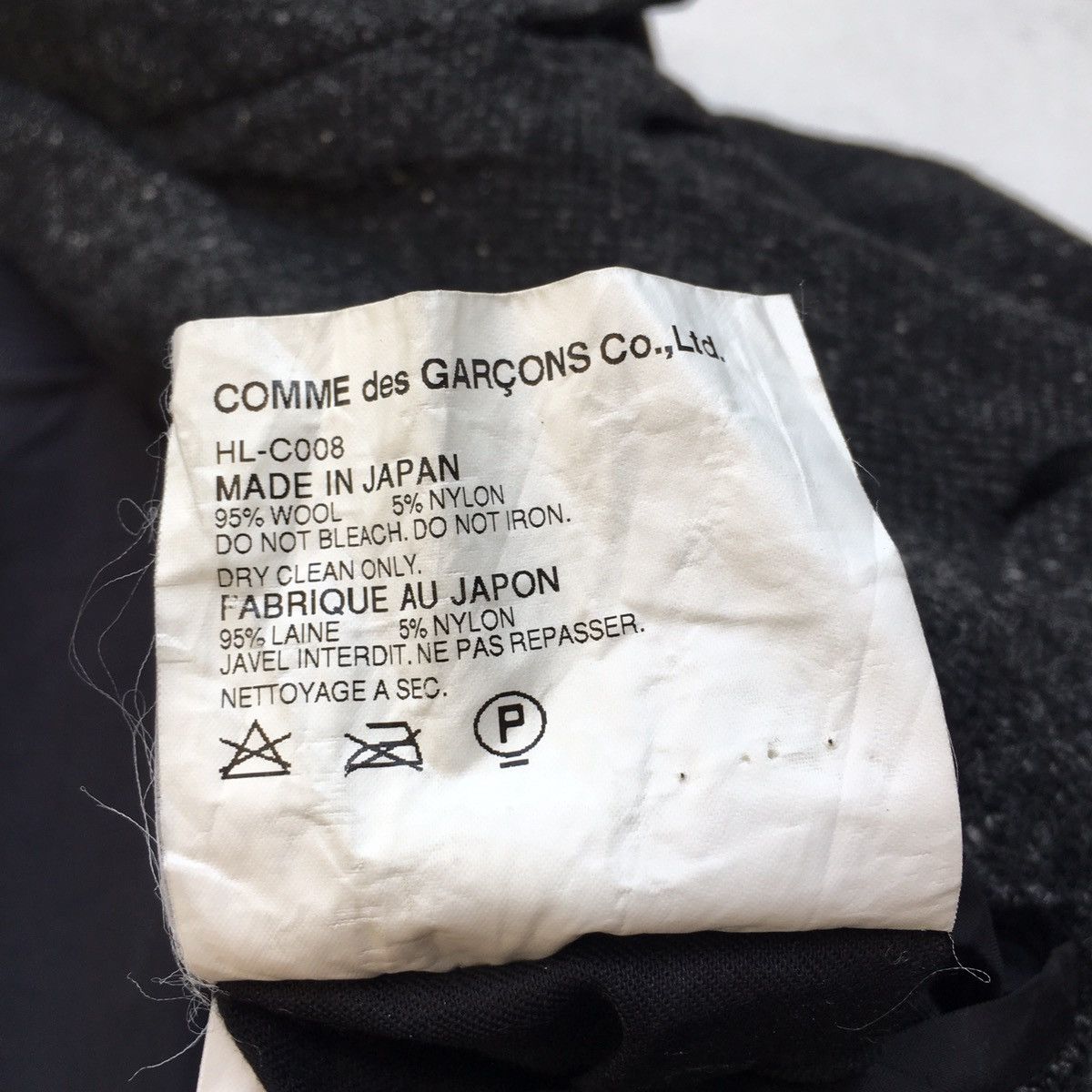 Comme des Garcons Homme 🔥CDG Homme FW03 Wool Parka Jacket Blend Button Size US M / EU 48-50 / 2 - 11 Thumbnail