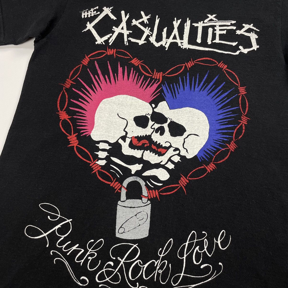 Band Tees The Casualties Punk Rock Love Vintage T-Shirt Size US XS / EU 42 / 0 - 3 Thumbnail