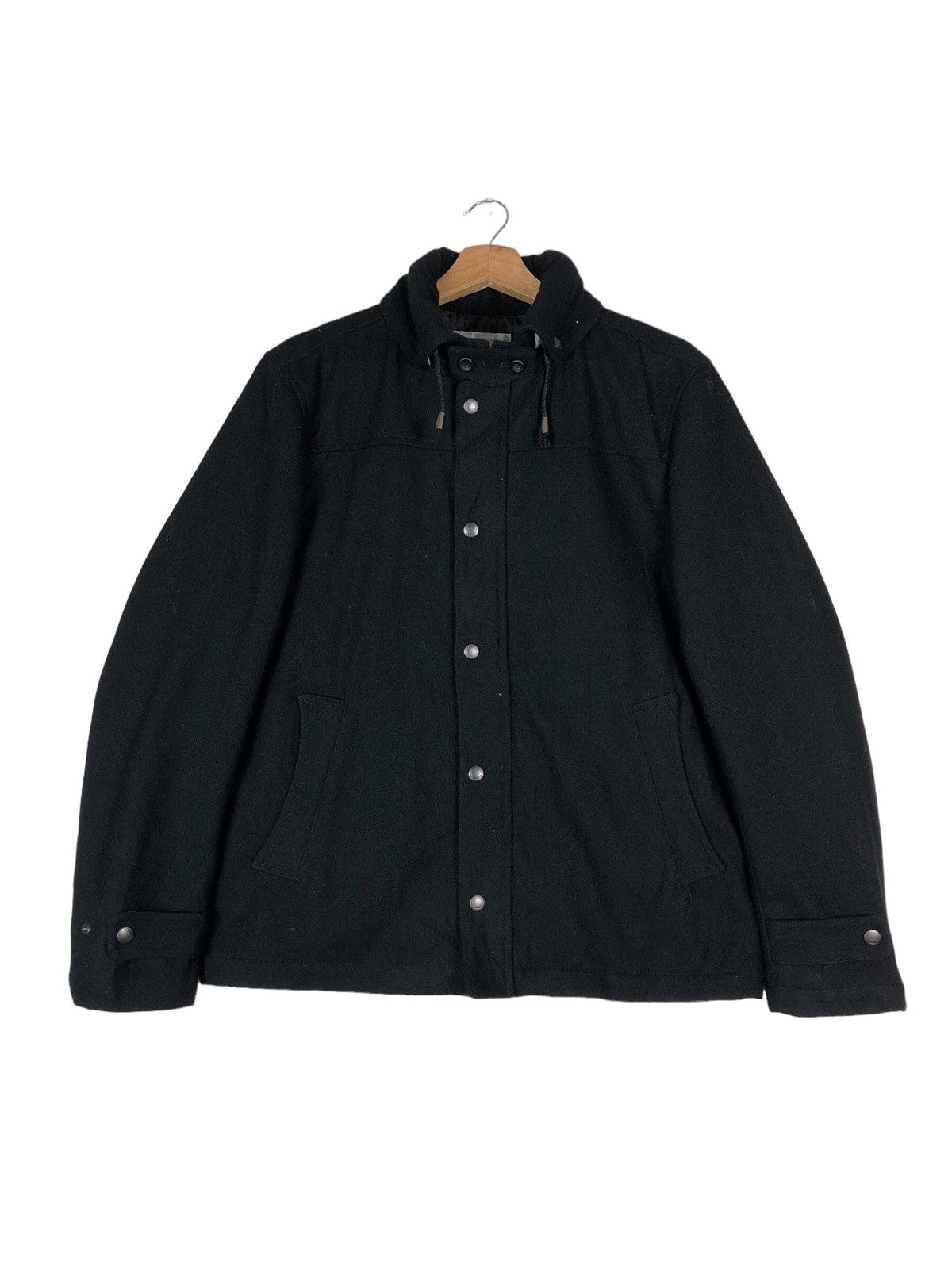 image of Archival Clothing x Takeo Kikuchi Made In Japan Wool Jacket in Black, Men's (Size Medium)
