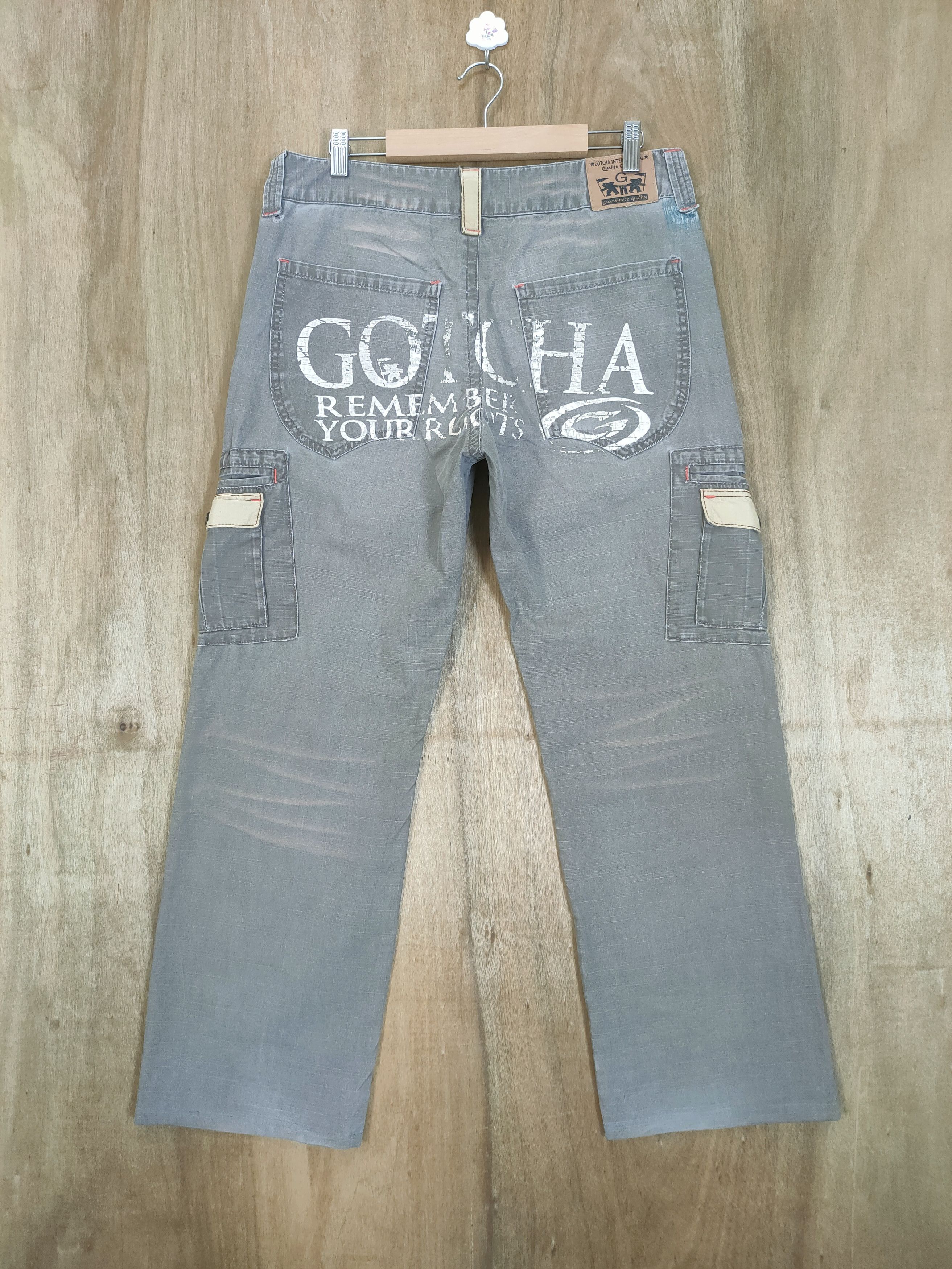Japanese Brand × Vintage VINTAGE GOTCHA FADED CARGO PANTS Size US 32 / EU 48 - 9 Thumbnail