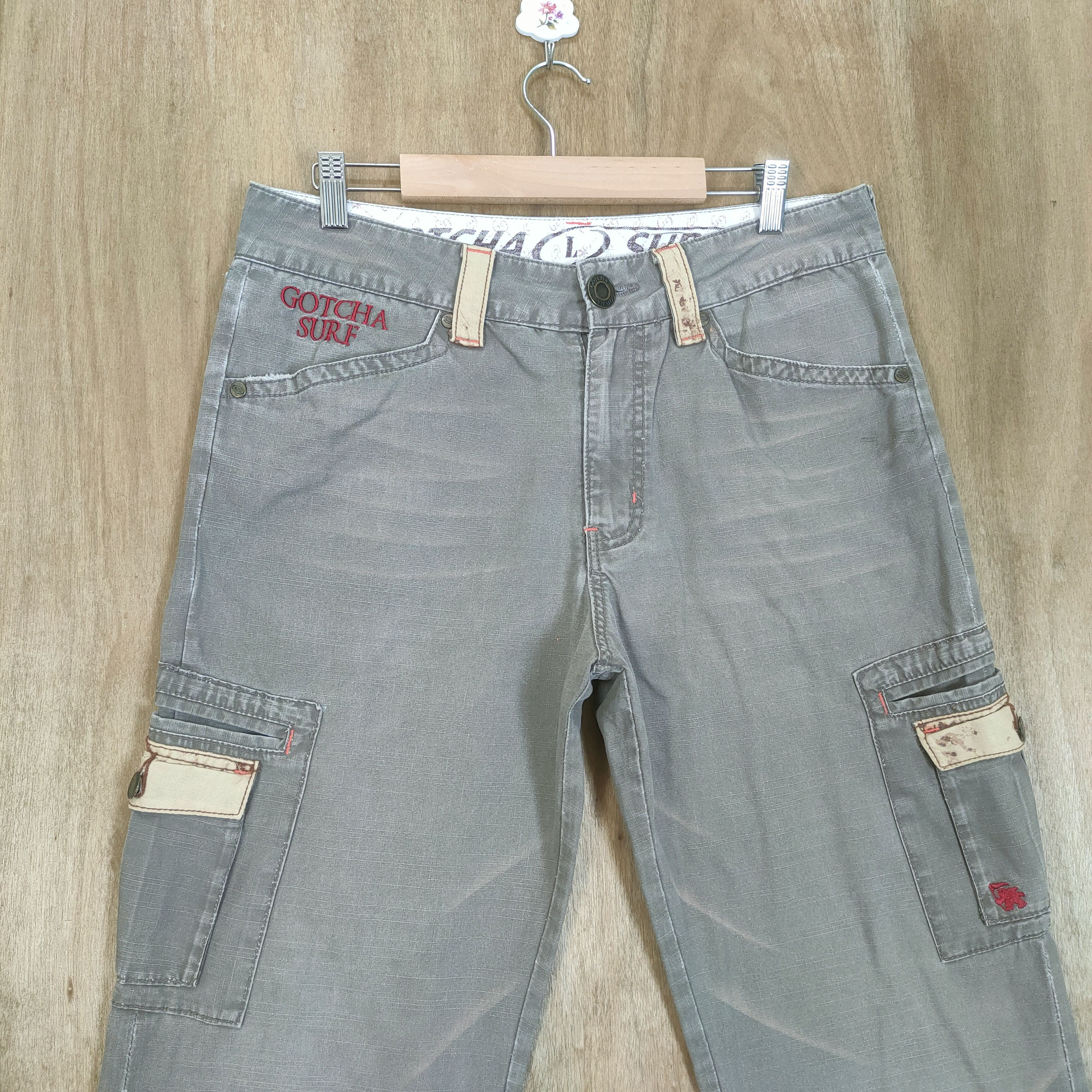 Japanese Brand × Vintage VINTAGE GOTCHA FADED CARGO PANTS Size US 32 / EU 48 - 2 Thumbnail