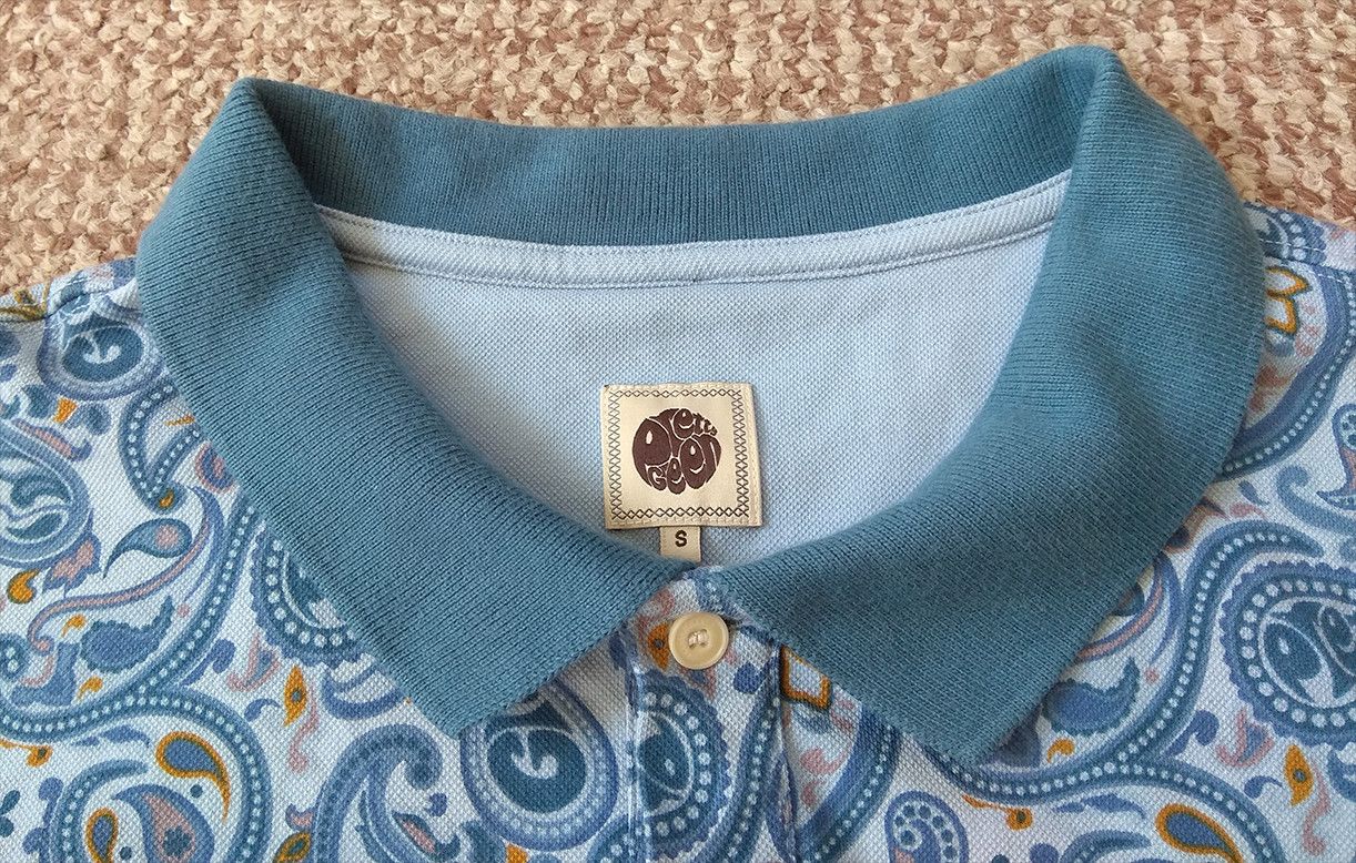 Pretty Green Pretty Green Paisley Flowered Print Polo Shirt in Blue Size US S / EU 44-46 / 1 - 3 Thumbnail