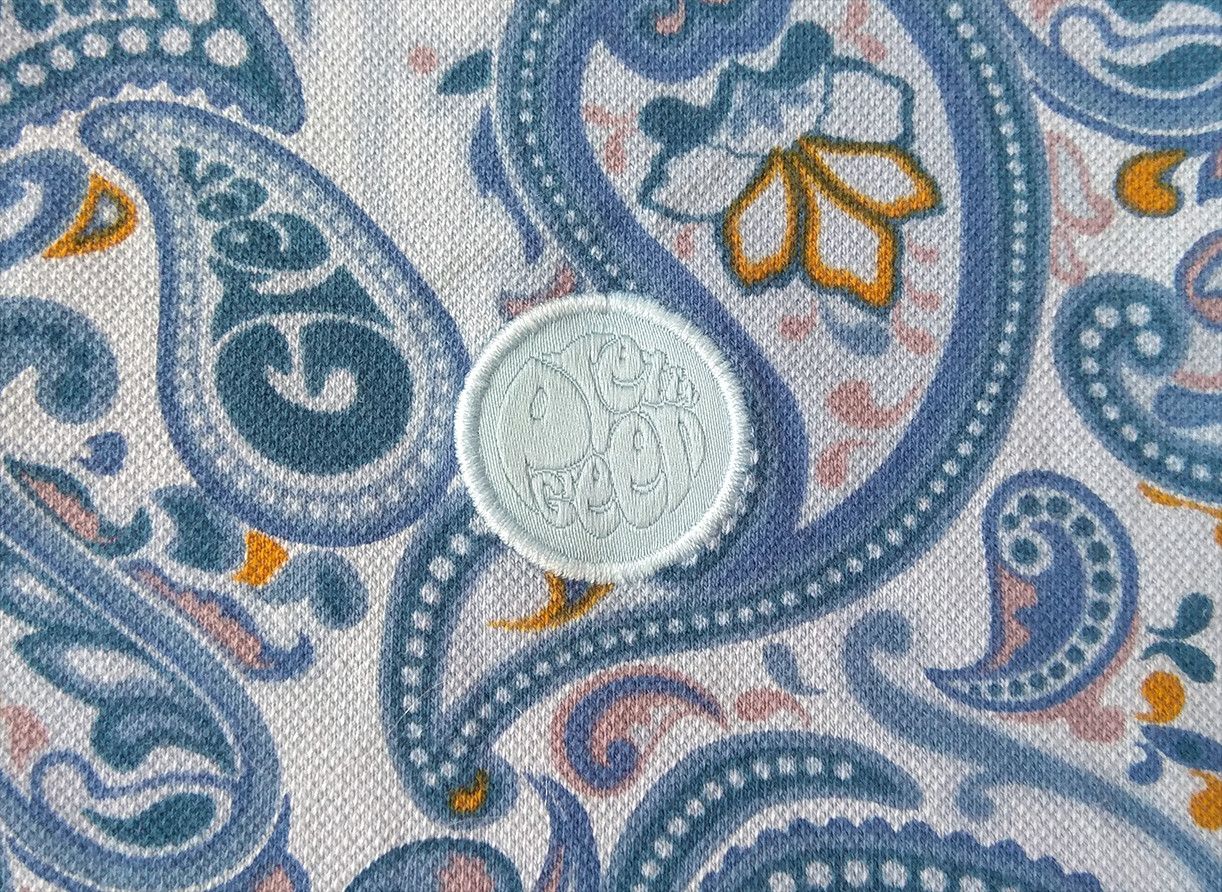 Pretty Green Pretty Green Paisley Flowered Print Polo Shirt in Blue Size US S / EU 44-46 / 1 - 2 Thumbnail