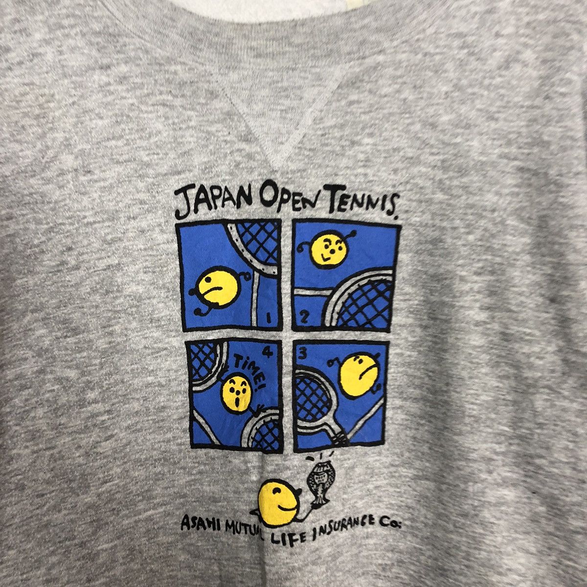 Vintage Japan open Tennis vintage Grey Sweatshirt #125B Size US M / EU 48-50 / 2 - 10 Thumbnail