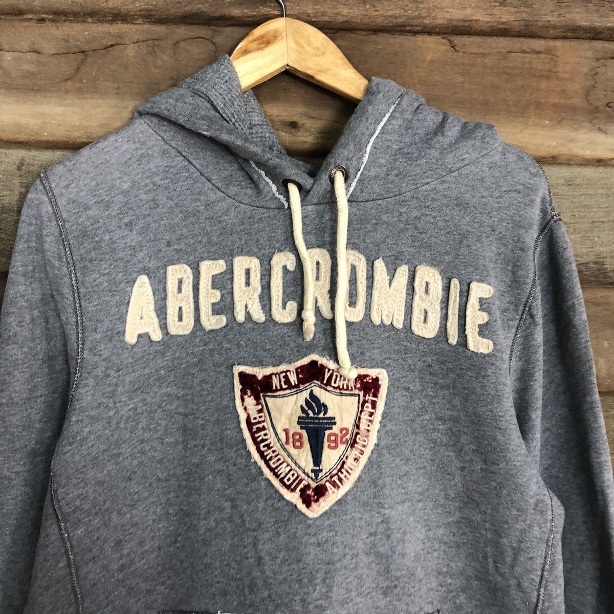 Abercrombie & Fitch Abercrombie & Fitch Grey Hoodies faded sweatshirt #054B Size US L / EU 52-54 / 3 - 10 Thumbnail