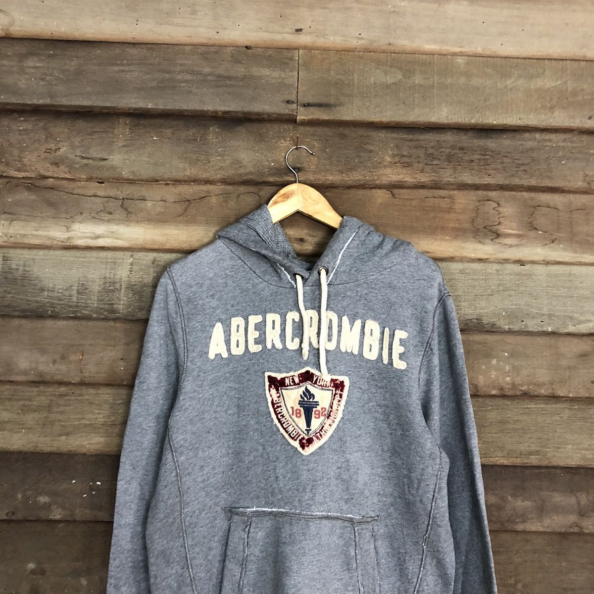 Abercrombie & Fitch Abercrombie & Fitch Grey Hoodies faded sweatshirt #054B Size US L / EU 52-54 / 3 - 9 Thumbnail