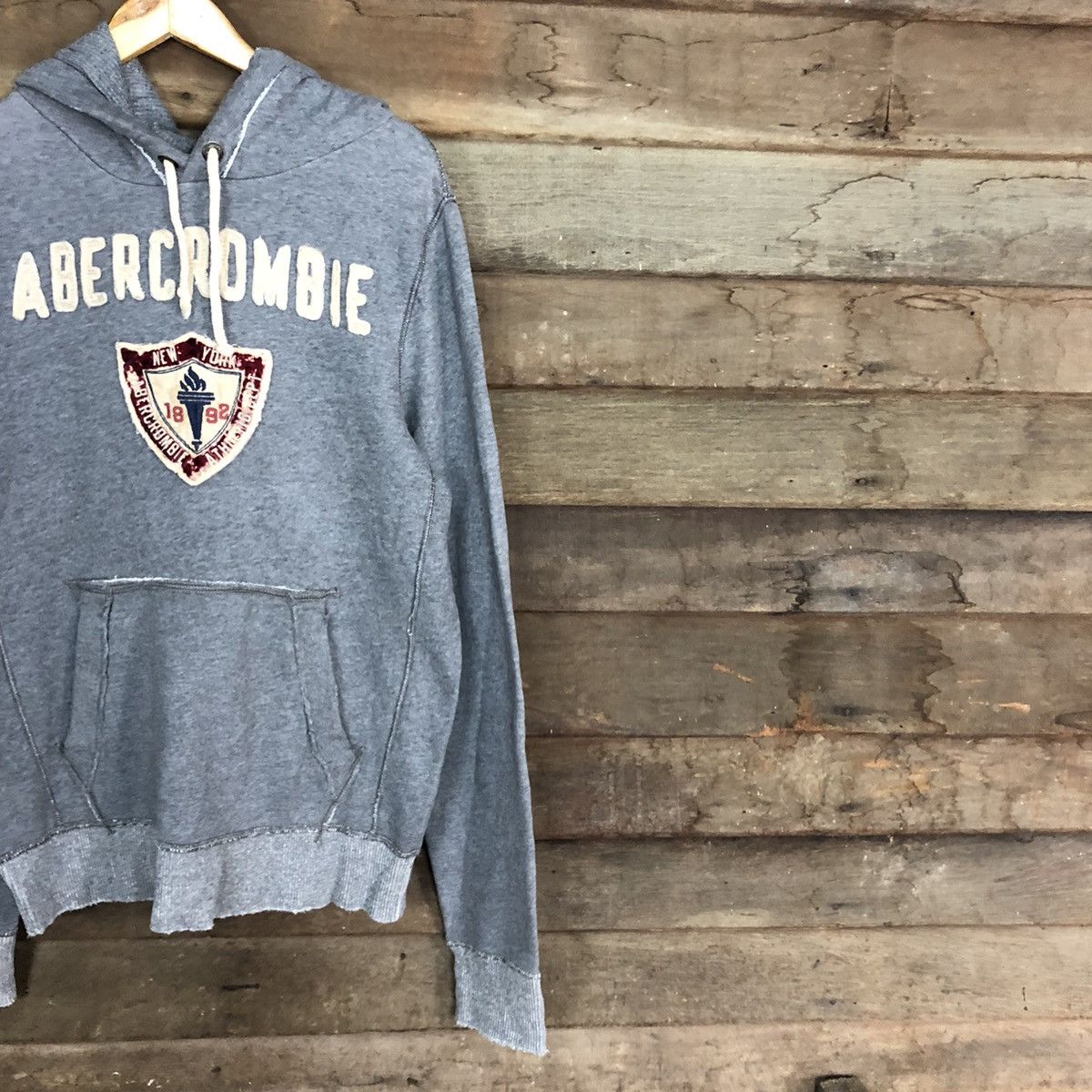 Abercrombie & Fitch Abercrombie & Fitch Grey Hoodies faded sweatshirt #054B Size US L / EU 52-54 / 3 - 5 Thumbnail