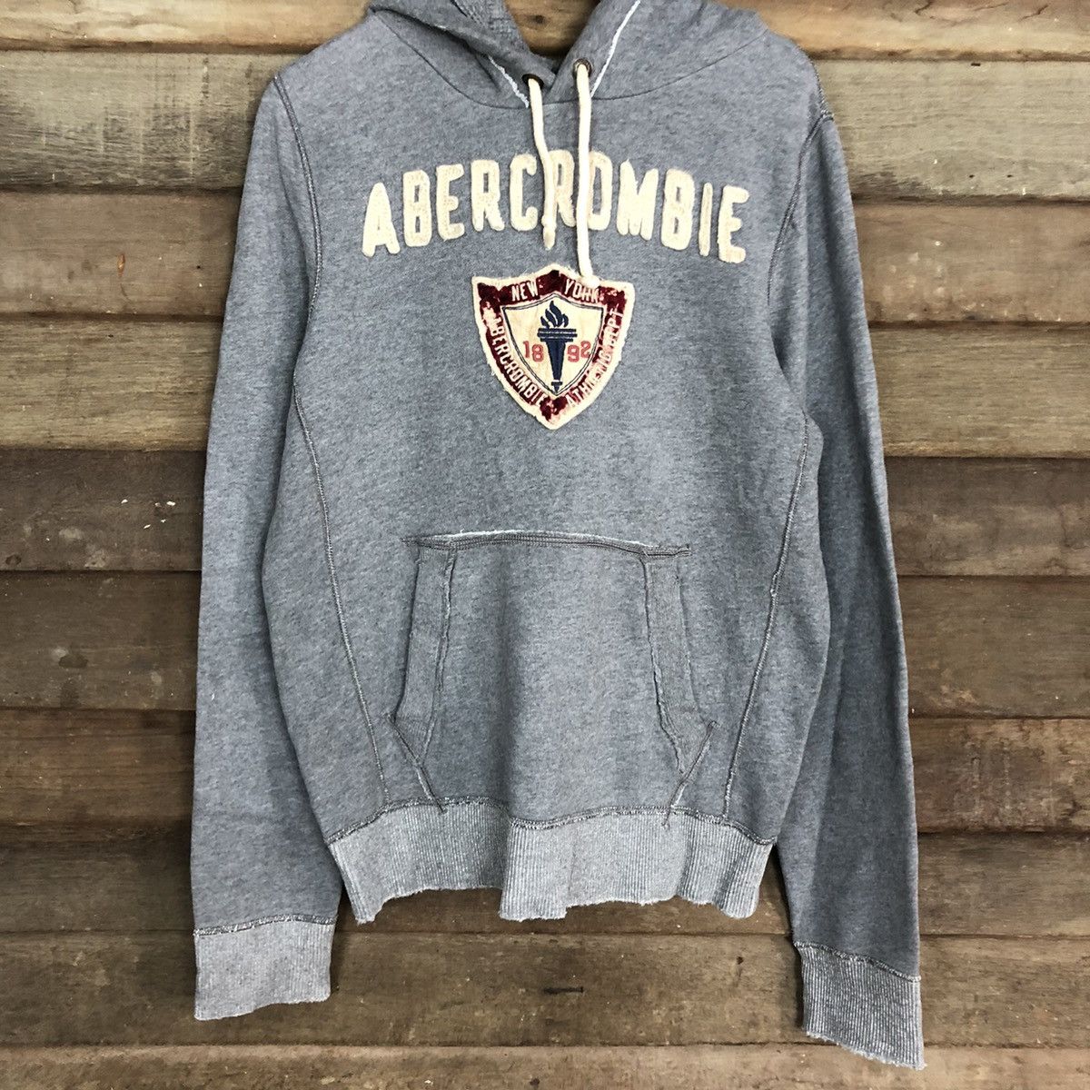 Abercrombie & Fitch Abercrombie & Fitch Grey Hoodies faded sweatshirt #054B Size US L / EU 52-54 / 3 - 8 Thumbnail