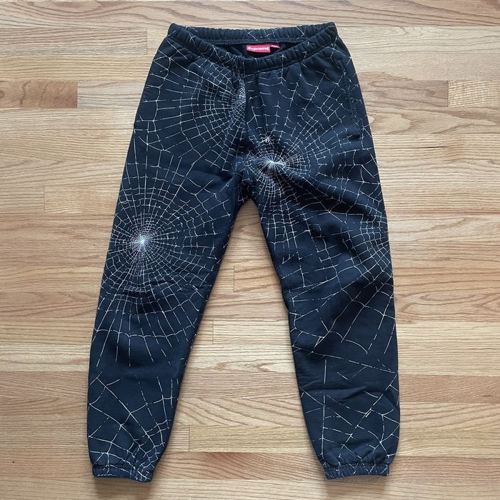 Supreme spider web discount sweatpants