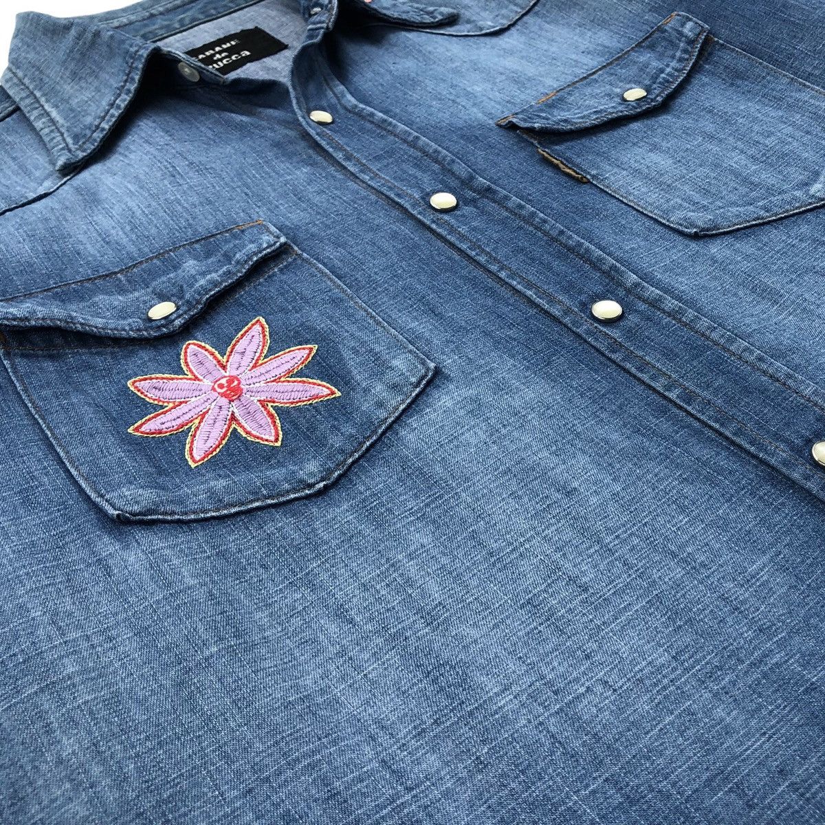CABANE de ZUCCa CABANE de Zucca Western Snap Button Denim Shirt Size US M / EU 48-50 / 2 - 6 Thumbnail