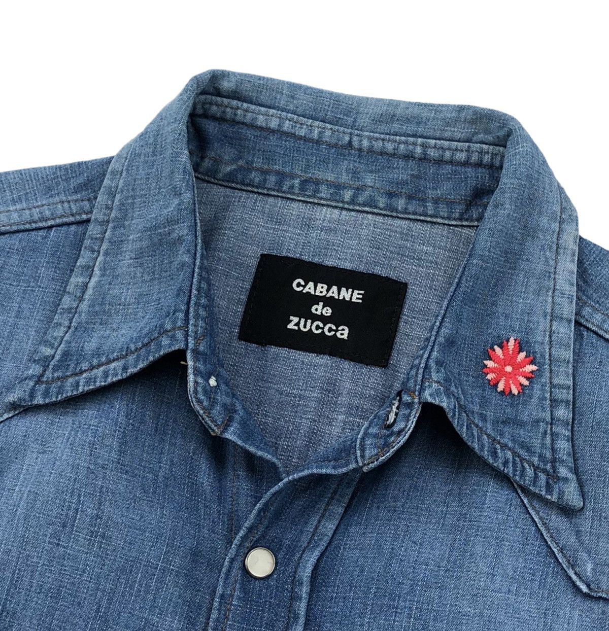 CABANE de ZUCCa CABANE de Zucca Western Snap Button Denim Shirt Size US M / EU 48-50 / 2 - 8 Thumbnail
