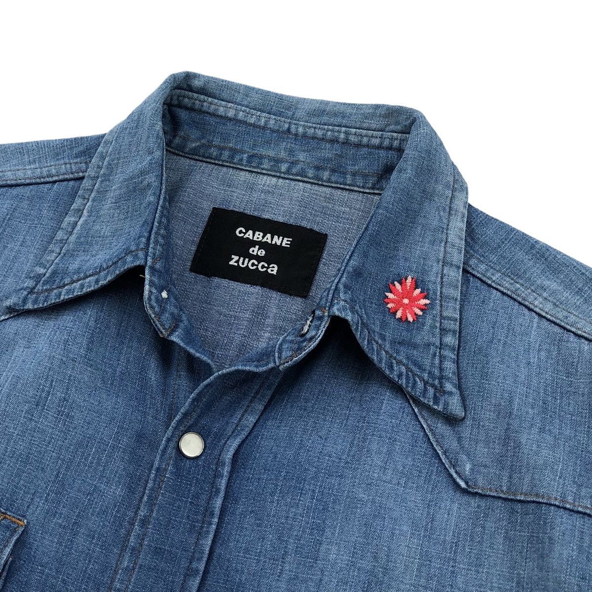 CABANE de ZUCCa CABANE de Zucca Western Snap Button Denim Shirt Size US M / EU 48-50 / 2 - 7 Thumbnail