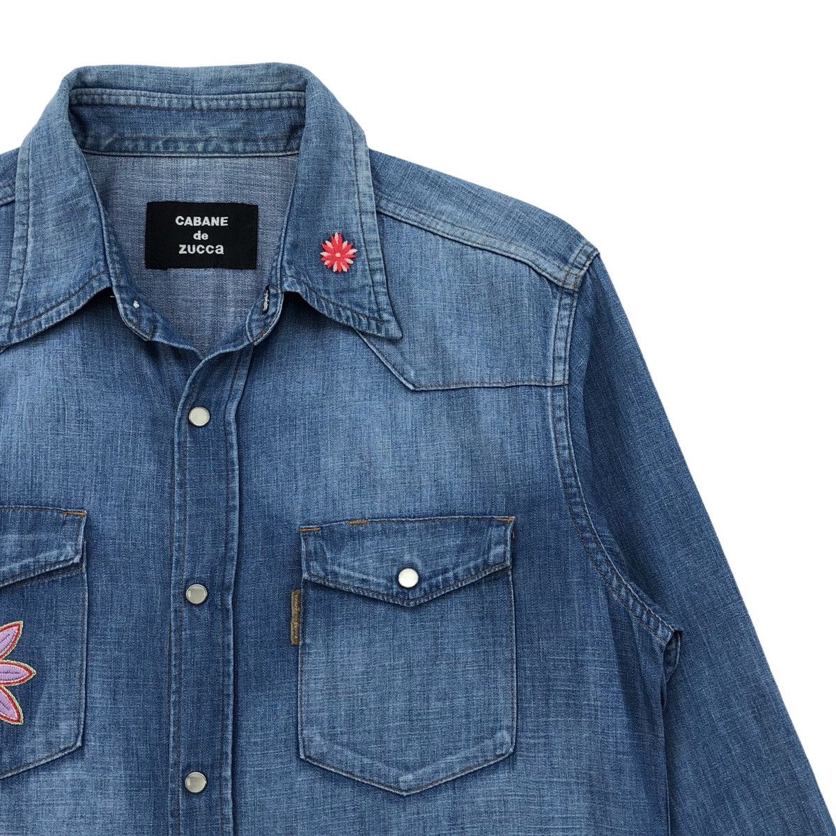 CABANE de ZUCCa CABANE de Zucca Western Snap Button Denim Shirt Size US M / EU 48-50 / 2 - 4 Thumbnail