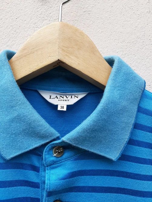 Lanvin Vintage Lanvin Polo Sport Stripe Tee Size US M / EU 48-50 / 2 - 6 Thumbnail