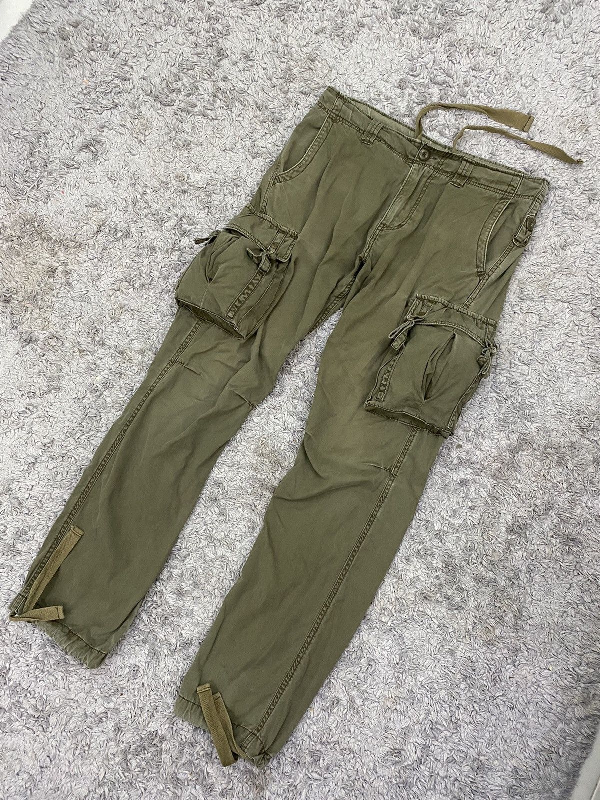 Japanese Brand Japanese Brand Double Edge Cargo Pants Size US 35 - 2 Thumbnail