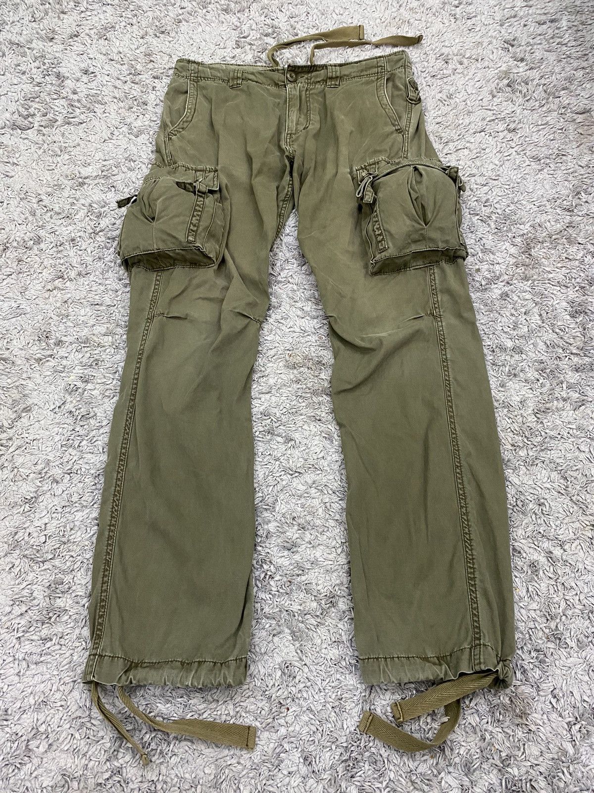 Japanese Brand Japanese Brand Double Edge Cargo Pants Size US 35 - 4 Thumbnail